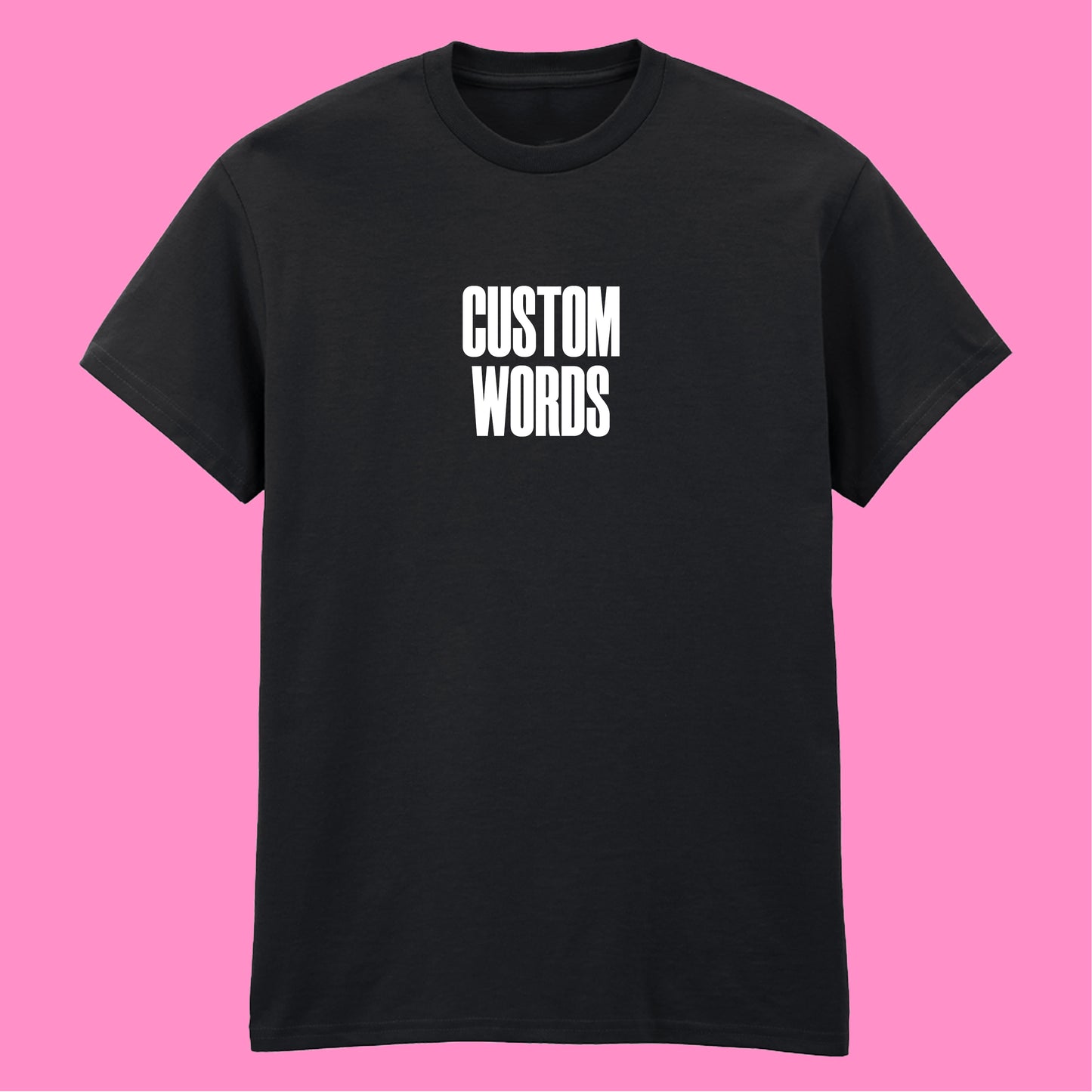 CUSTOM FRONT AND BACK PRINT T-SHIRT