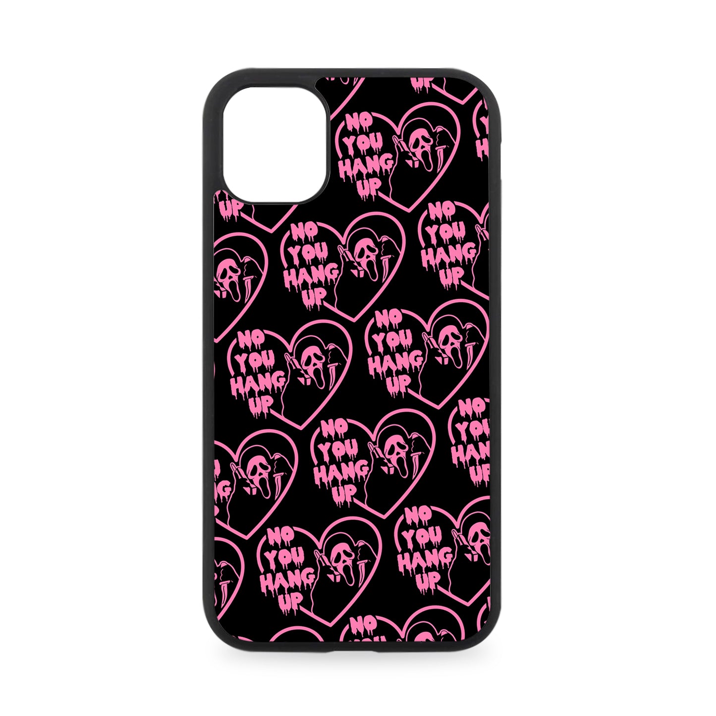 NO YOU HANG UP HEART RUBBER PHONE CASE