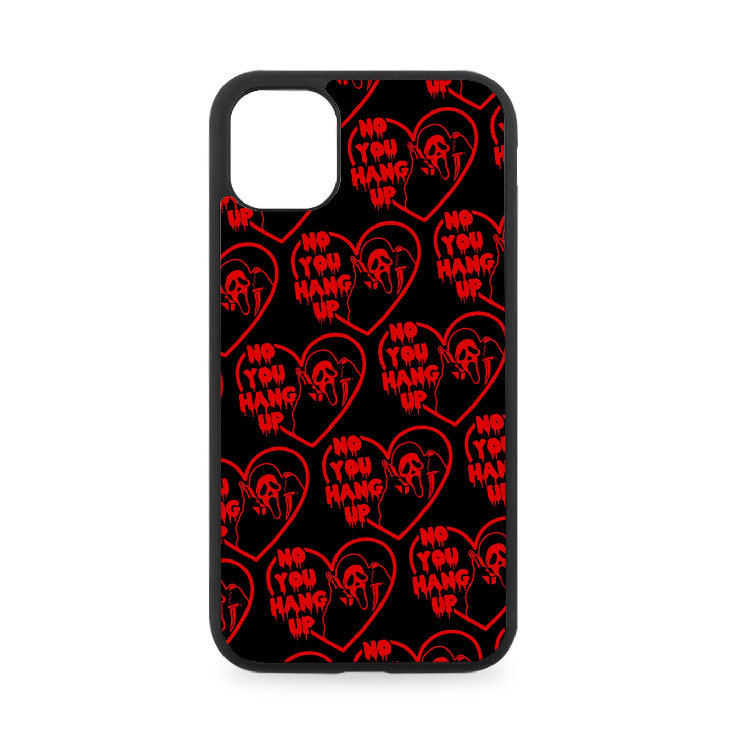NO YOU HANG UP HEART RUBBER PHONE CASE