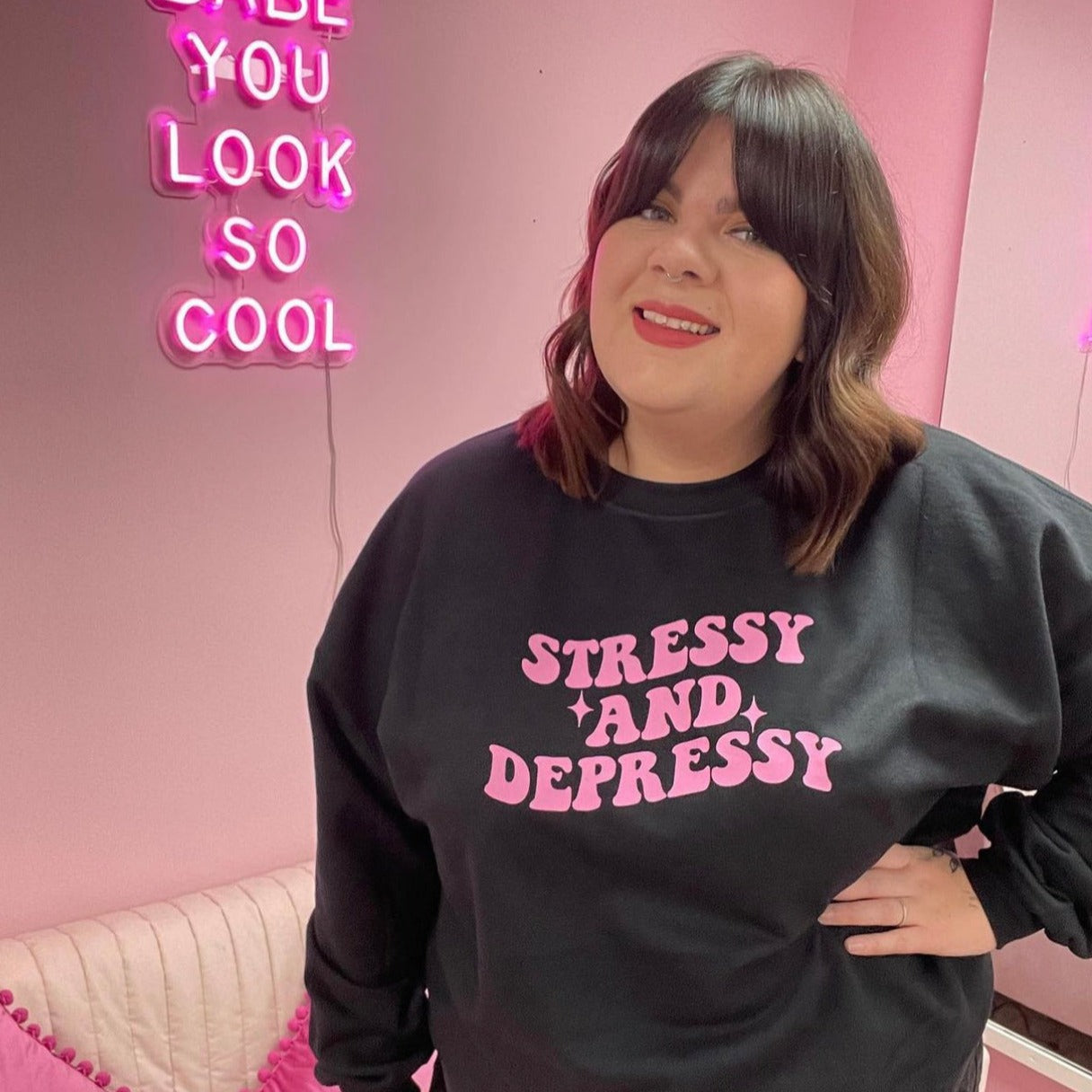 STRESSY AND DEPRESSY SWEATSHIRT