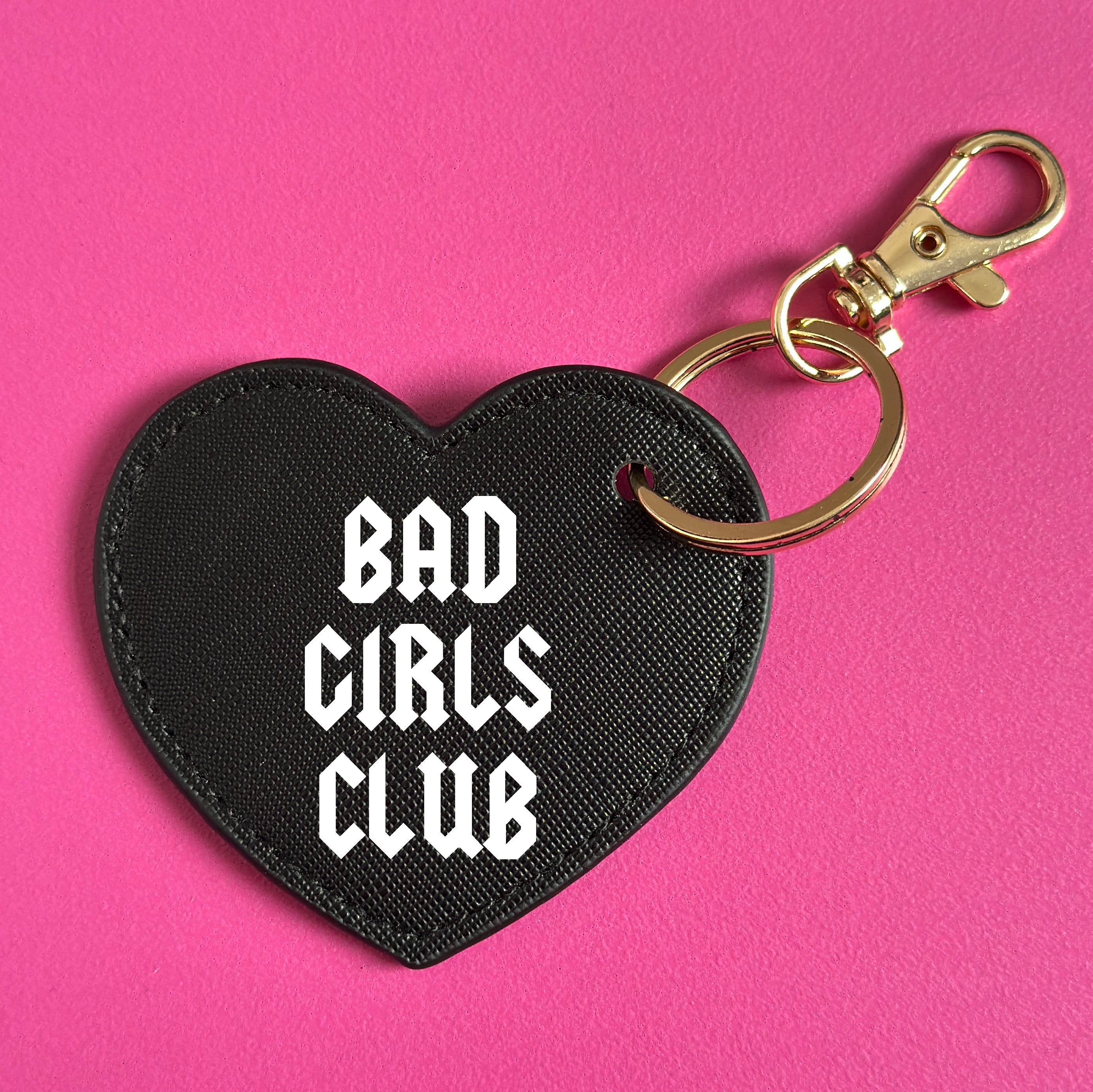 BAD GIRLS CLUB HEART KEYRING