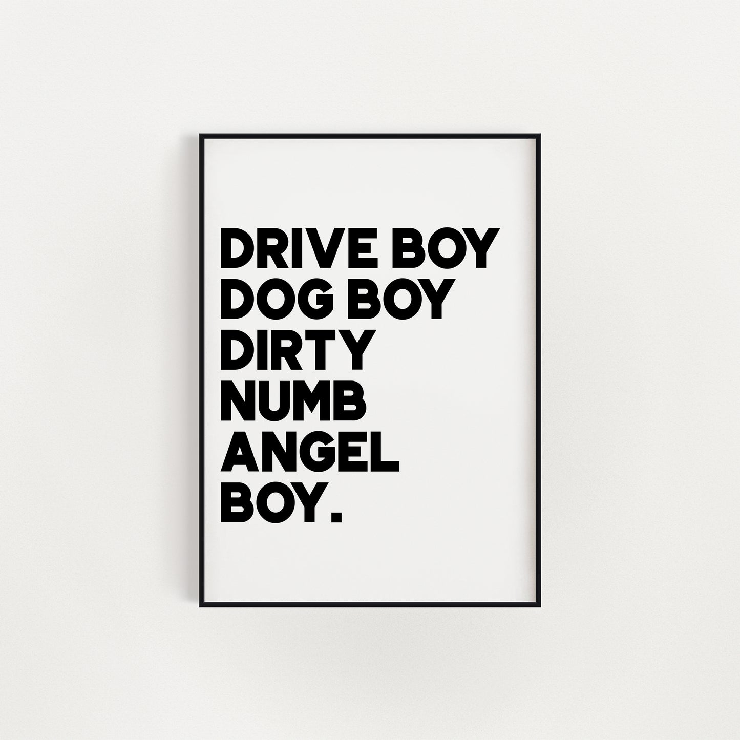 BORN SLIPPY PRINT