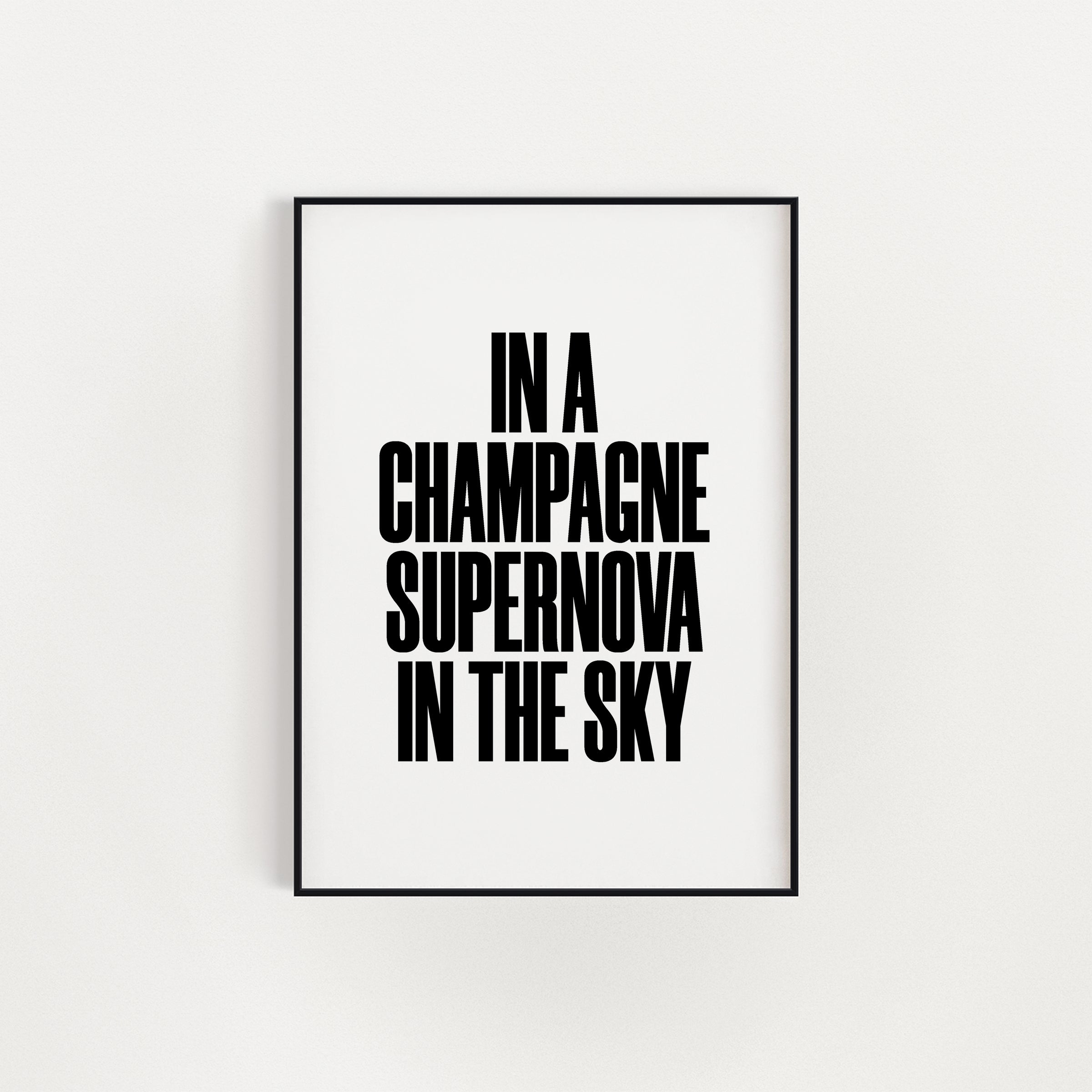 CHAMPAGNE SUPERNOVA PRINT