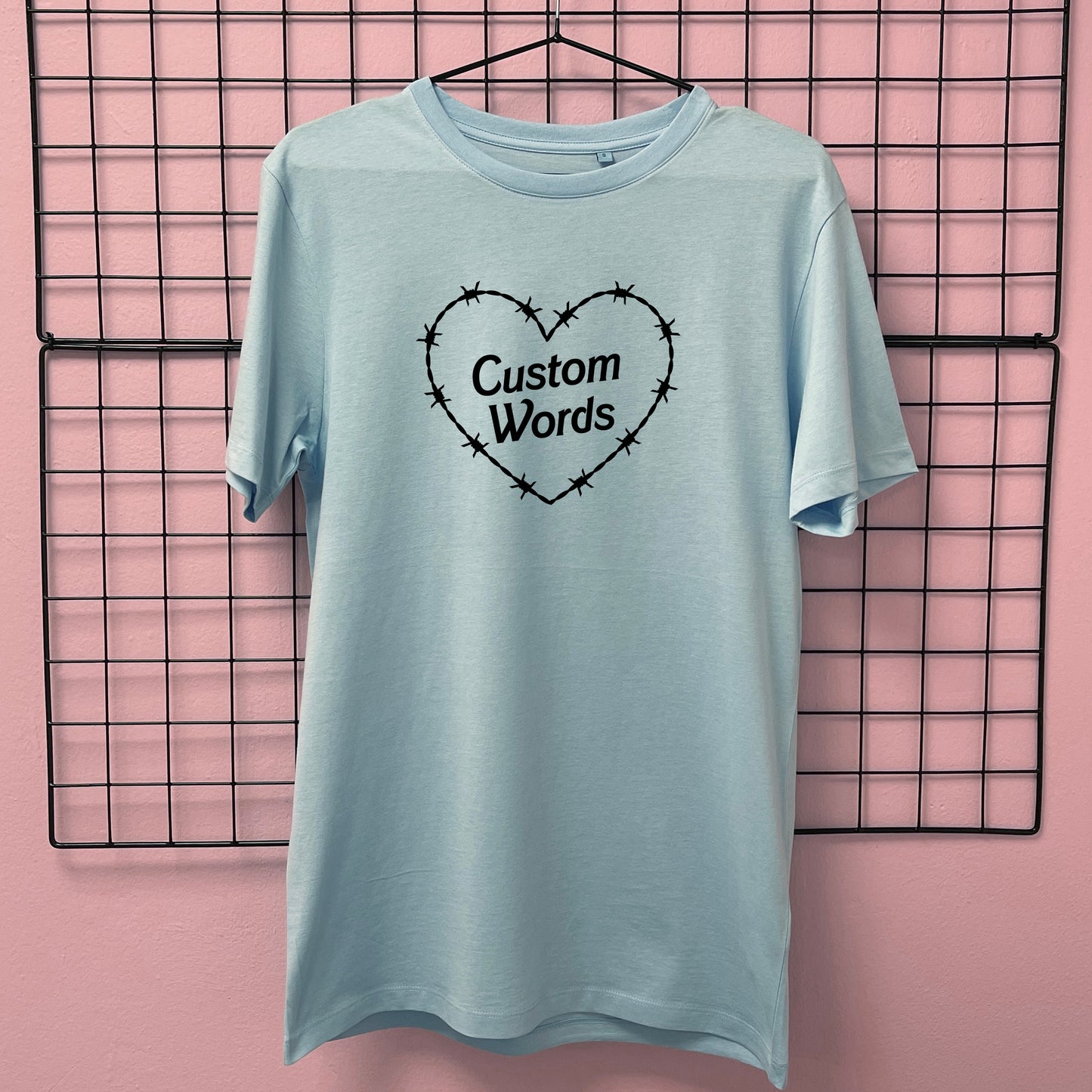 CUSTOM BARBED WIRE HEART T-SHIRT