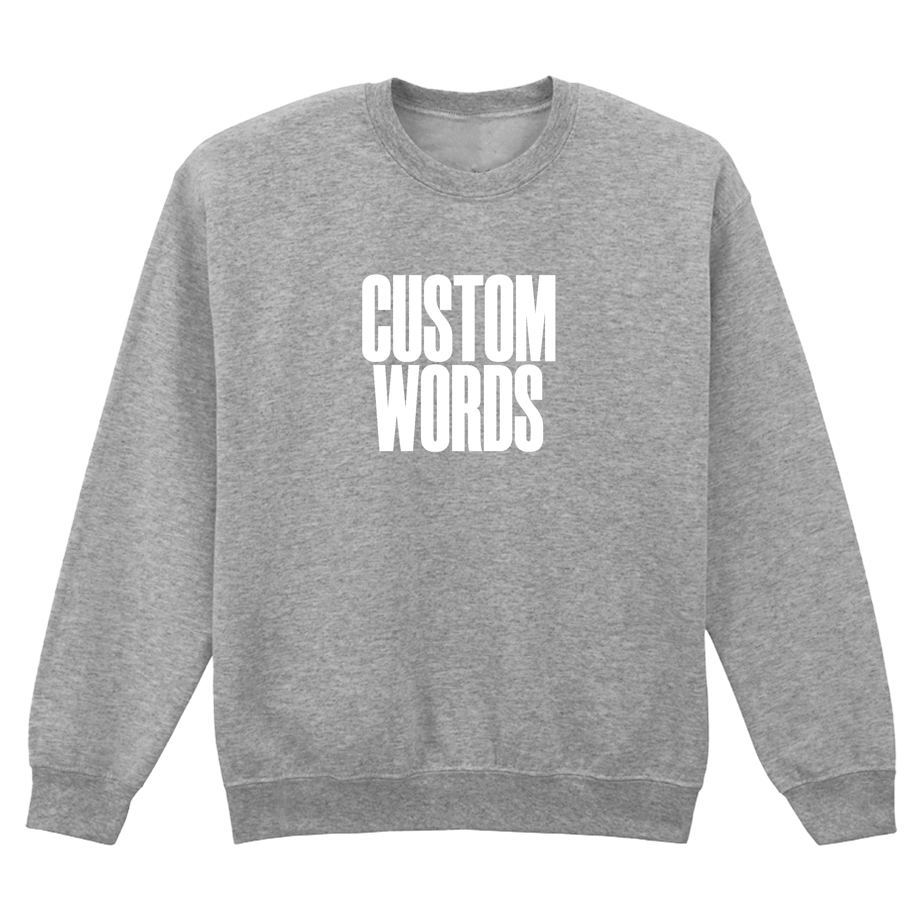 CUSTOM FRONT AND BACK PRINT SWEATSHIRT