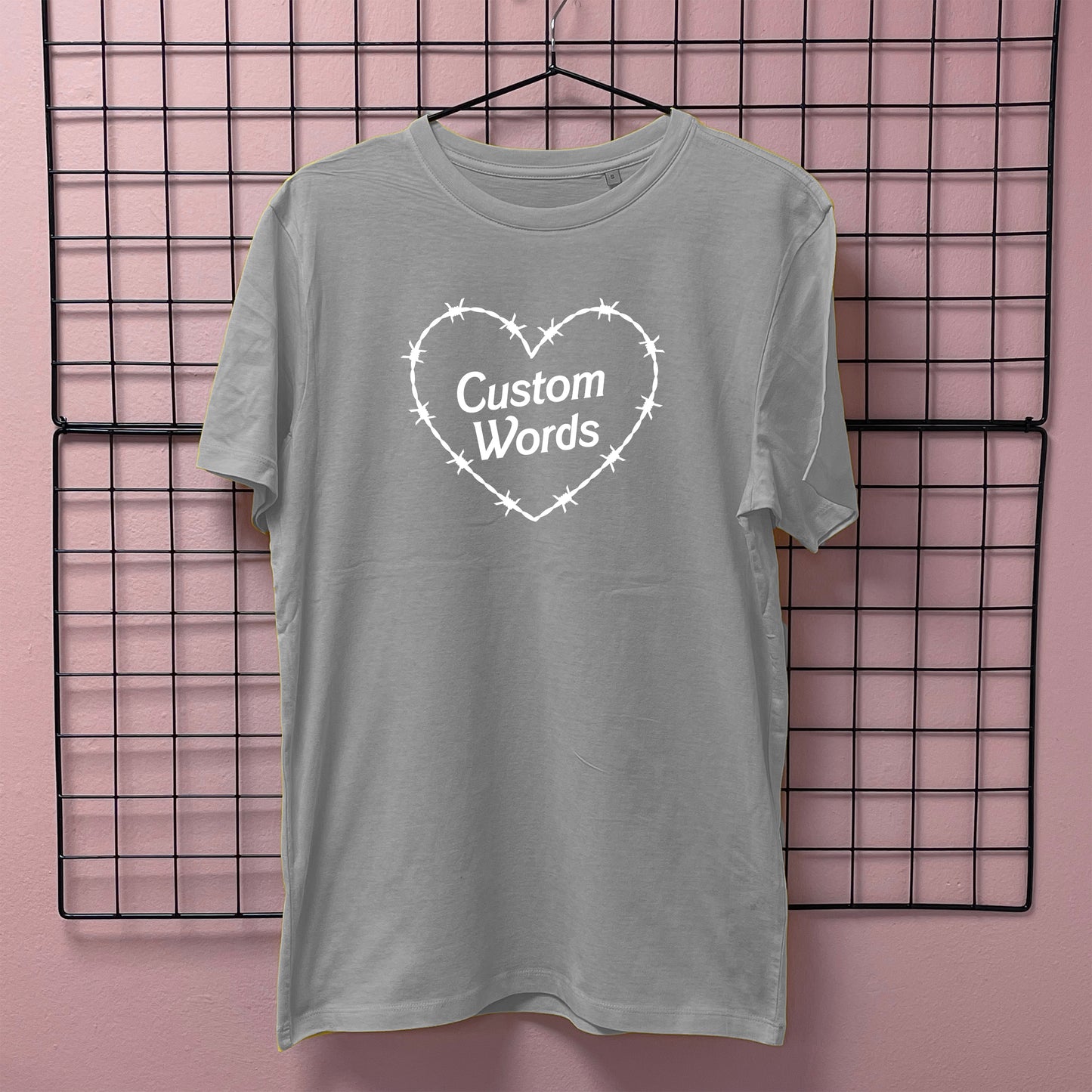 CUSTOM BARBED WIRE HEART T-SHIRT