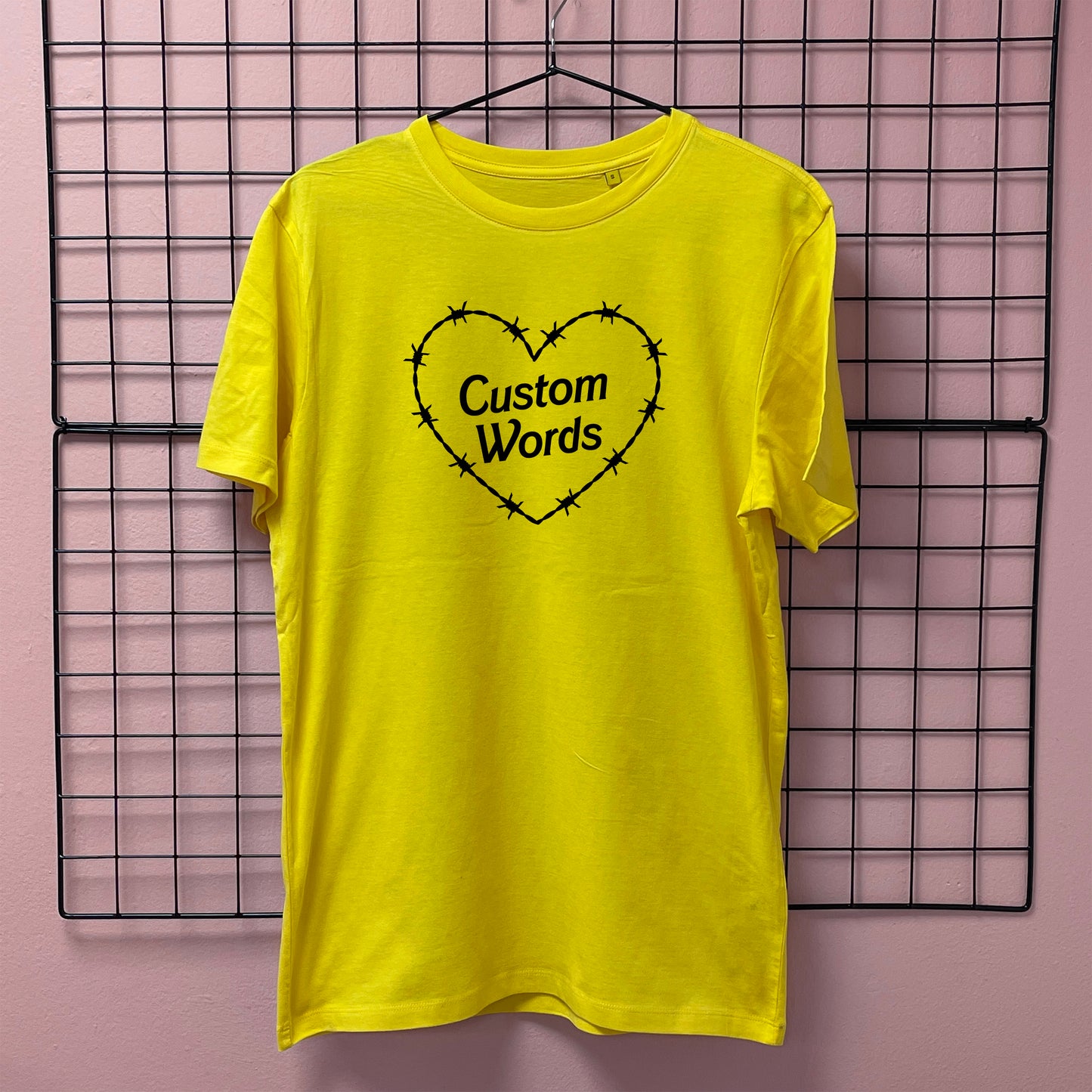 CUSTOM BARBED WIRE HEART T-SHIRT