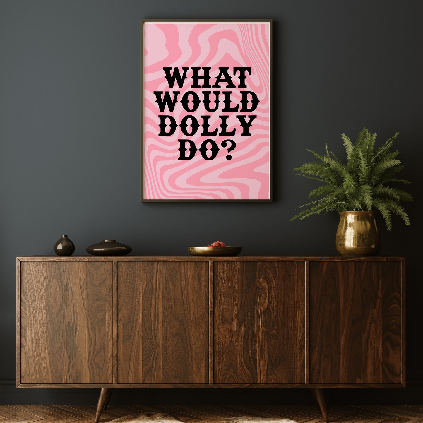 IN DOLLY WE TRUST PRINT
