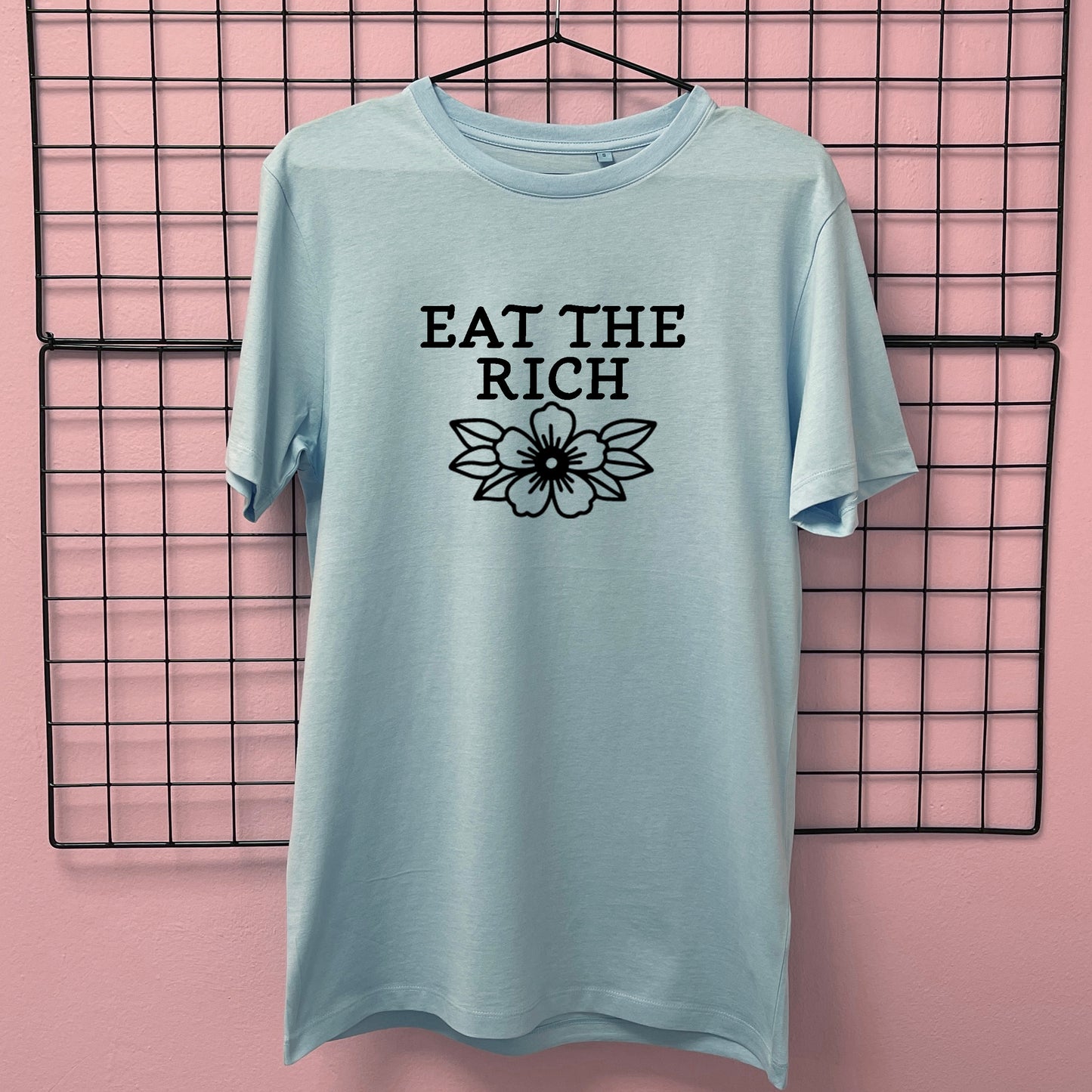 EAT THE RICH FLOWER T-SHIRT
