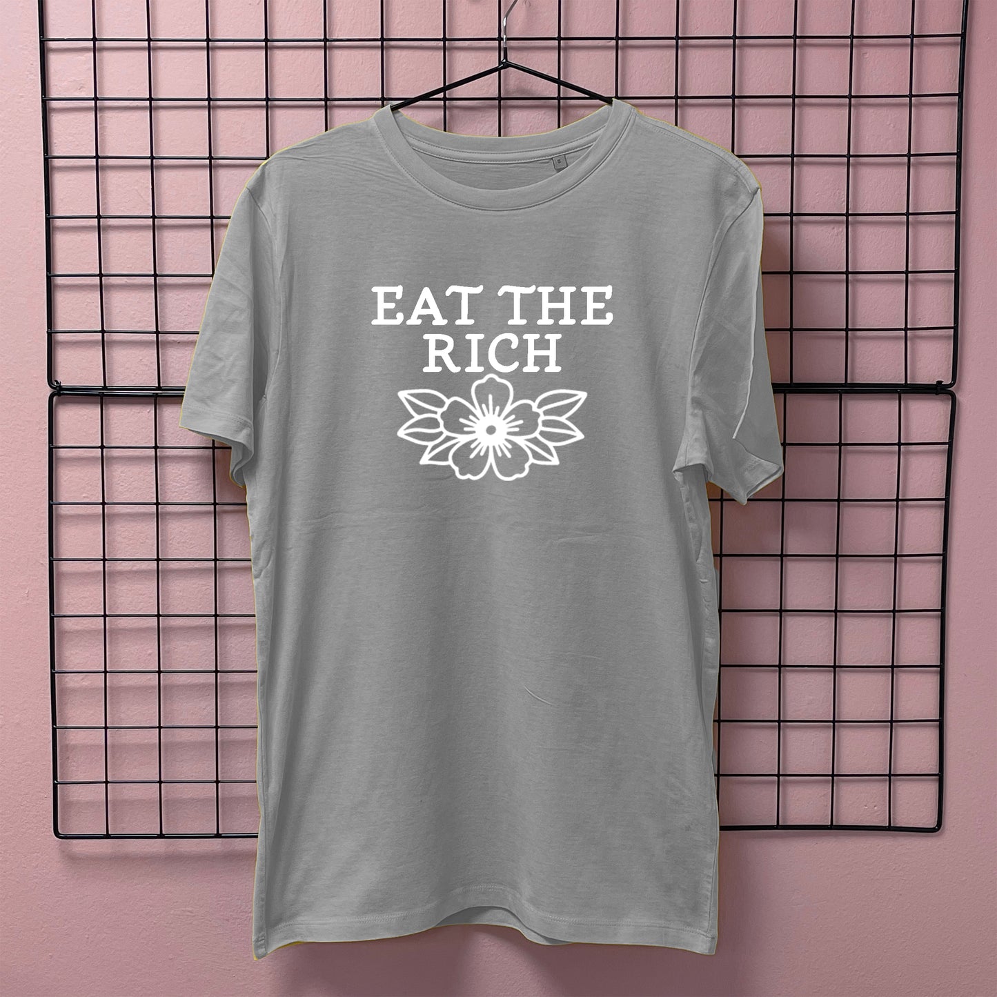 EAT THE RICH FLOWER T-SHIRT
