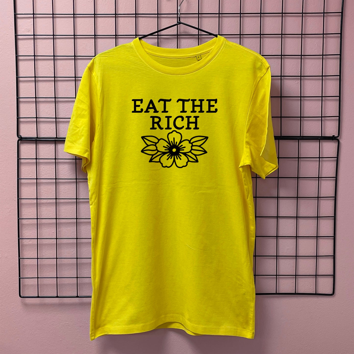 EAT THE RICH FLOWER T-SHIRT