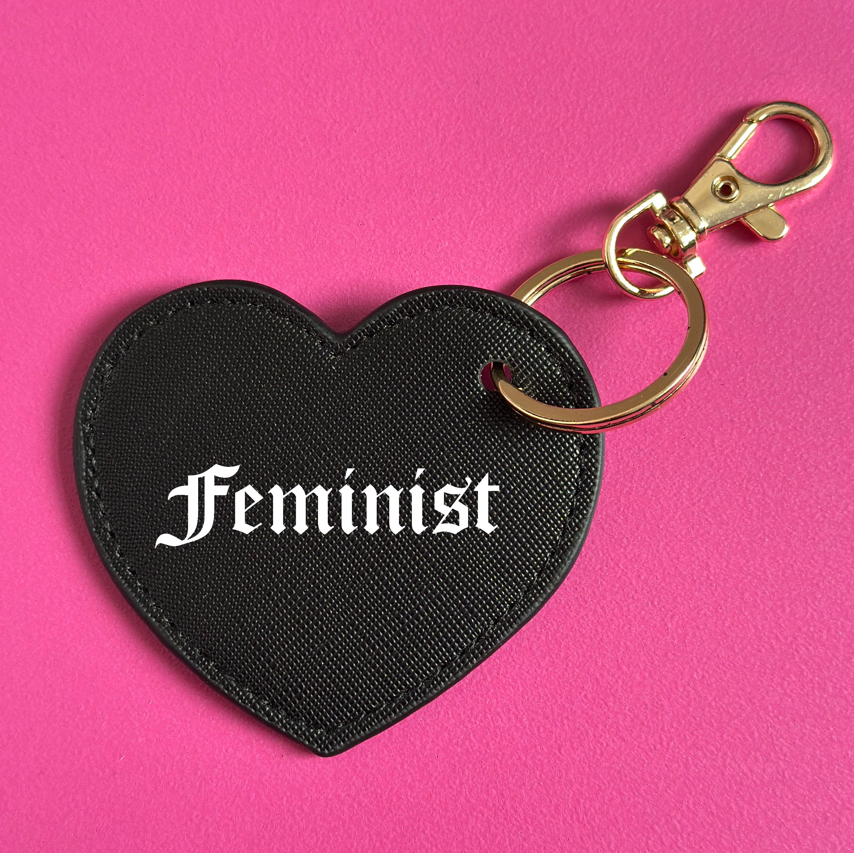 FEMINIST HEART KEYRING