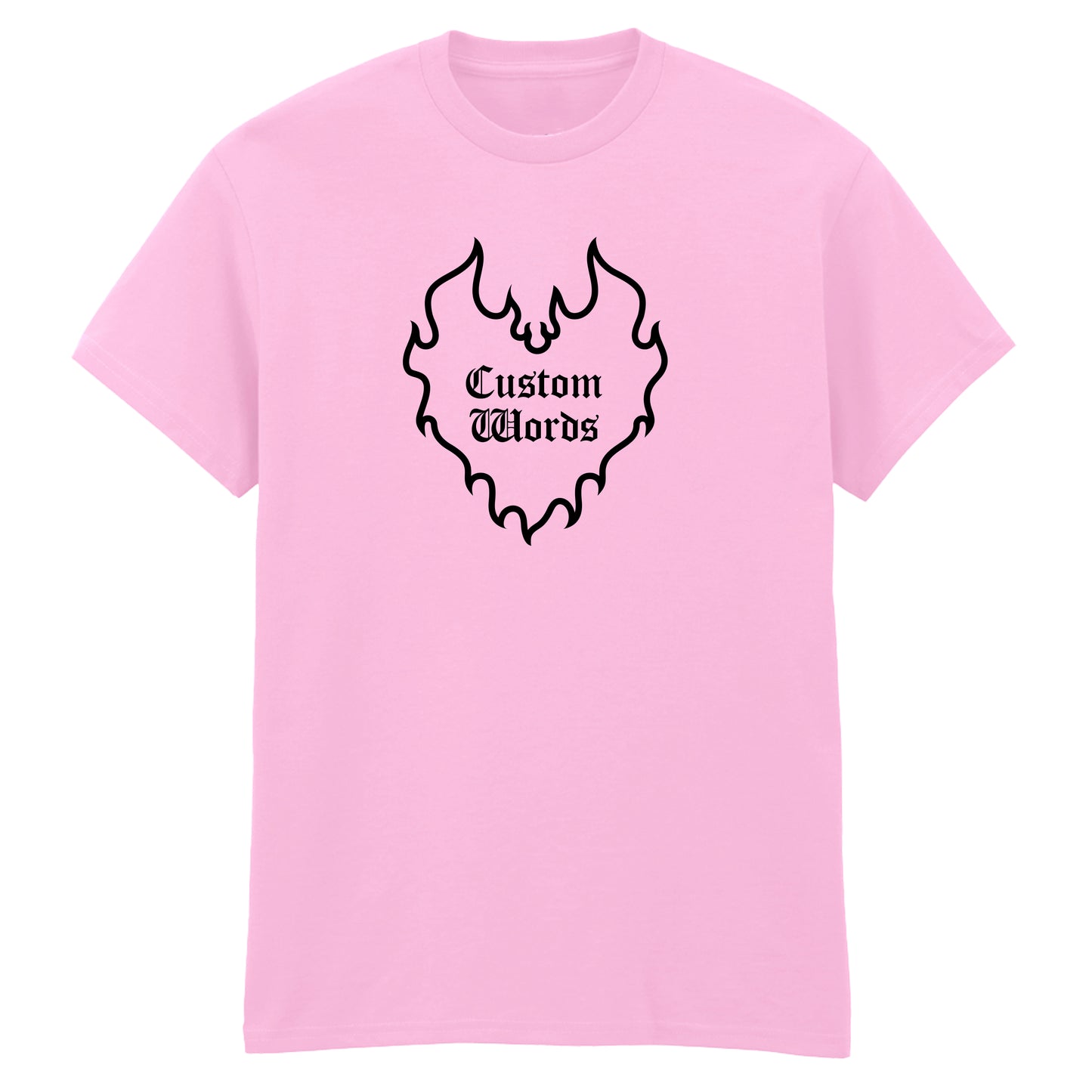 CUSTOM FLAME HEART T-SHIRT