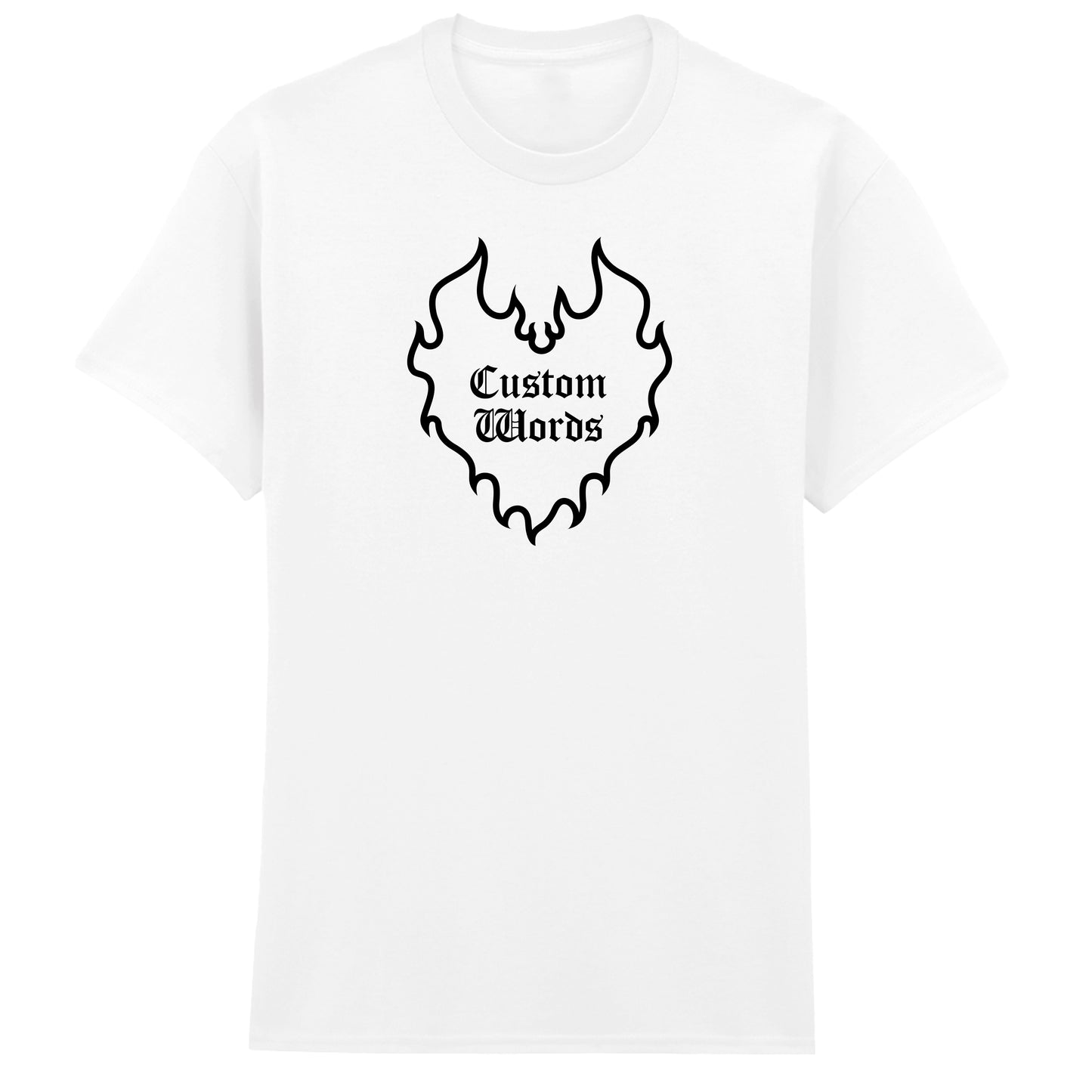 CUSTOM FLAME HEART T-SHIRT