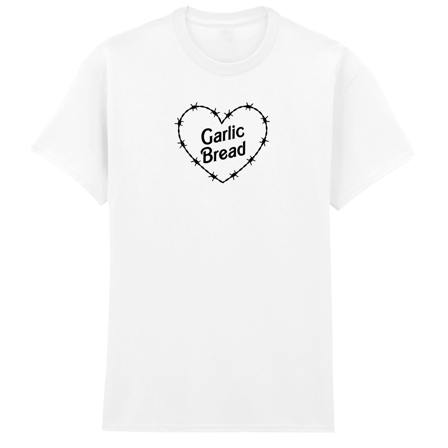 GARLIC BREAD BARBED HEART T-SHIRT