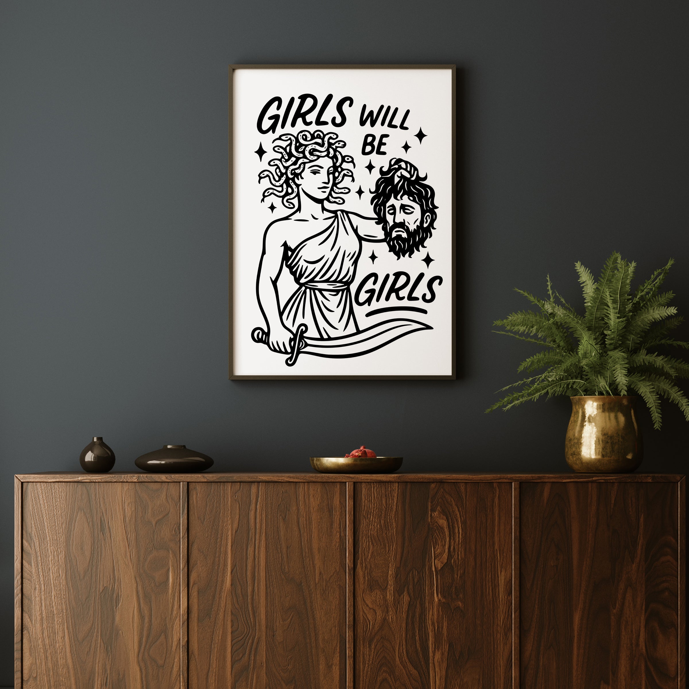GIRLS WILL BE GIRLS PRINT