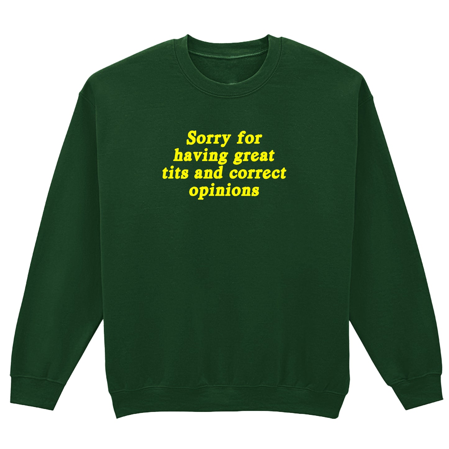 SORRY FOR HAVING GREAT TITS SWEATSHIRT