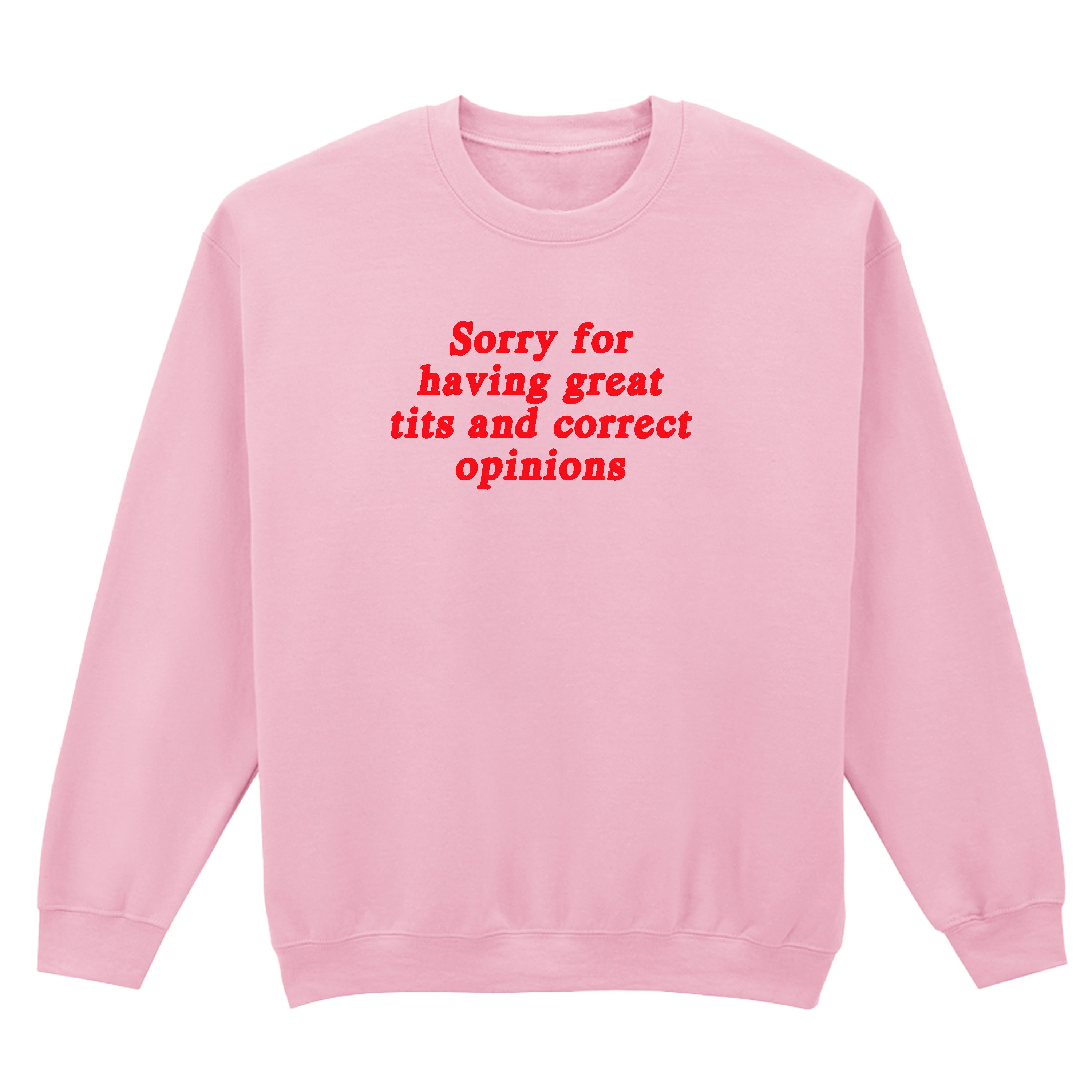 SORRY FOR HAVING GREAT TITS SWEATSHIRT