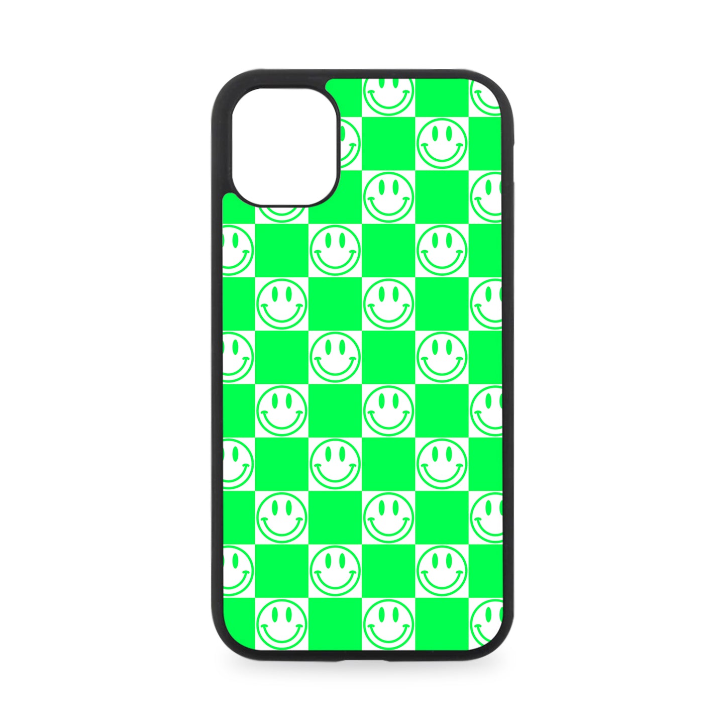SMILEY CHECKERBOARD RUBBER PHONE CASE