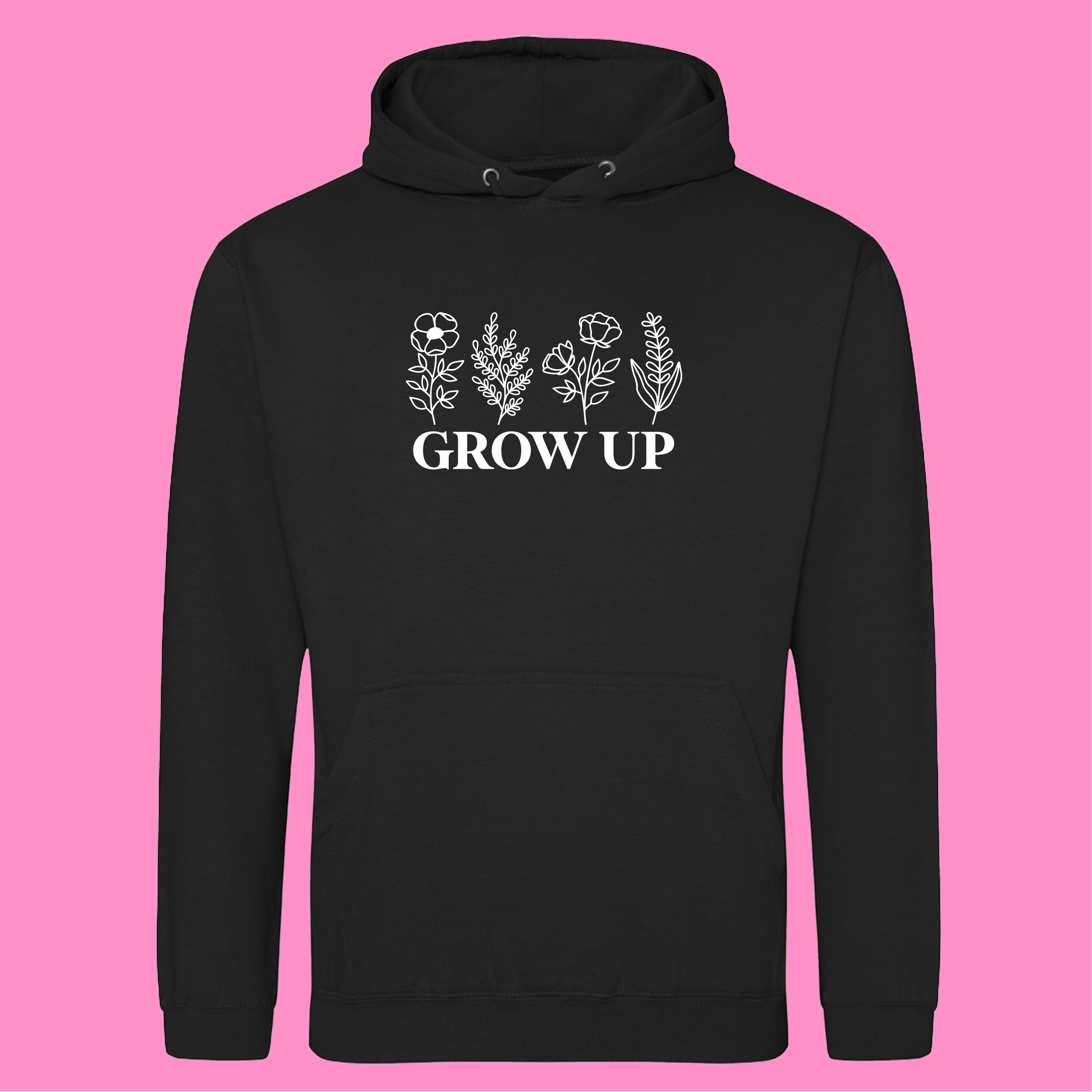 GROW UP FLOWERS HOODIE