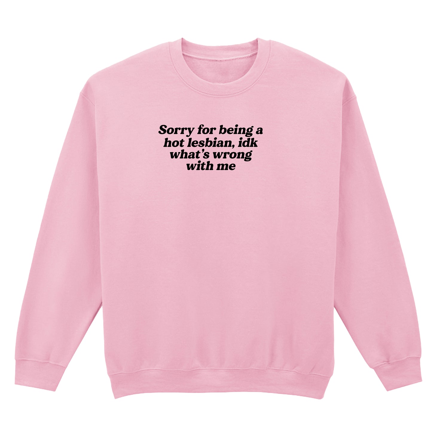 SORRY FOR BEING A HOT LESBIAN SWEATSHIRT