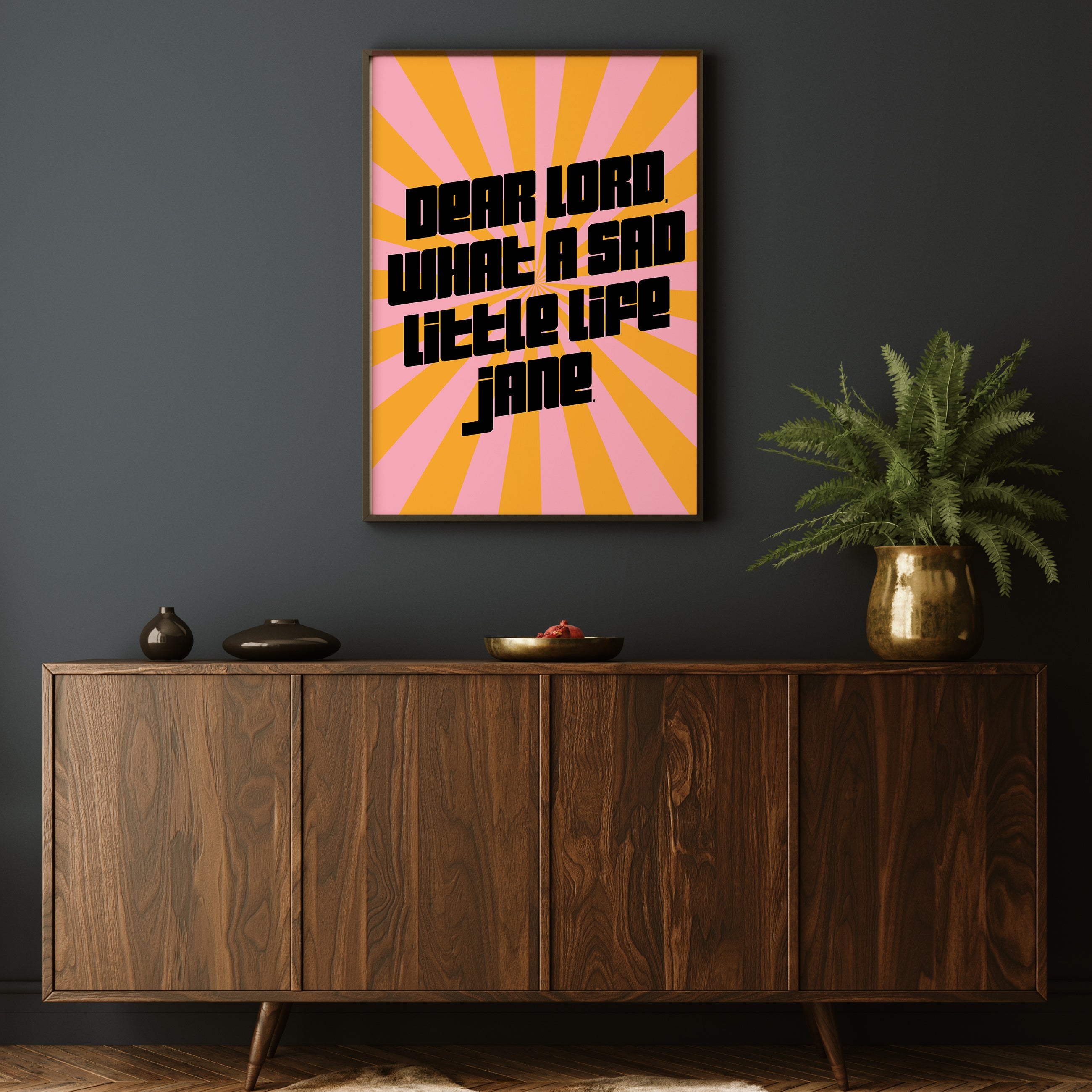 DEAR LORD WHAT A SAD LITTLE LIFE JANE PRINT