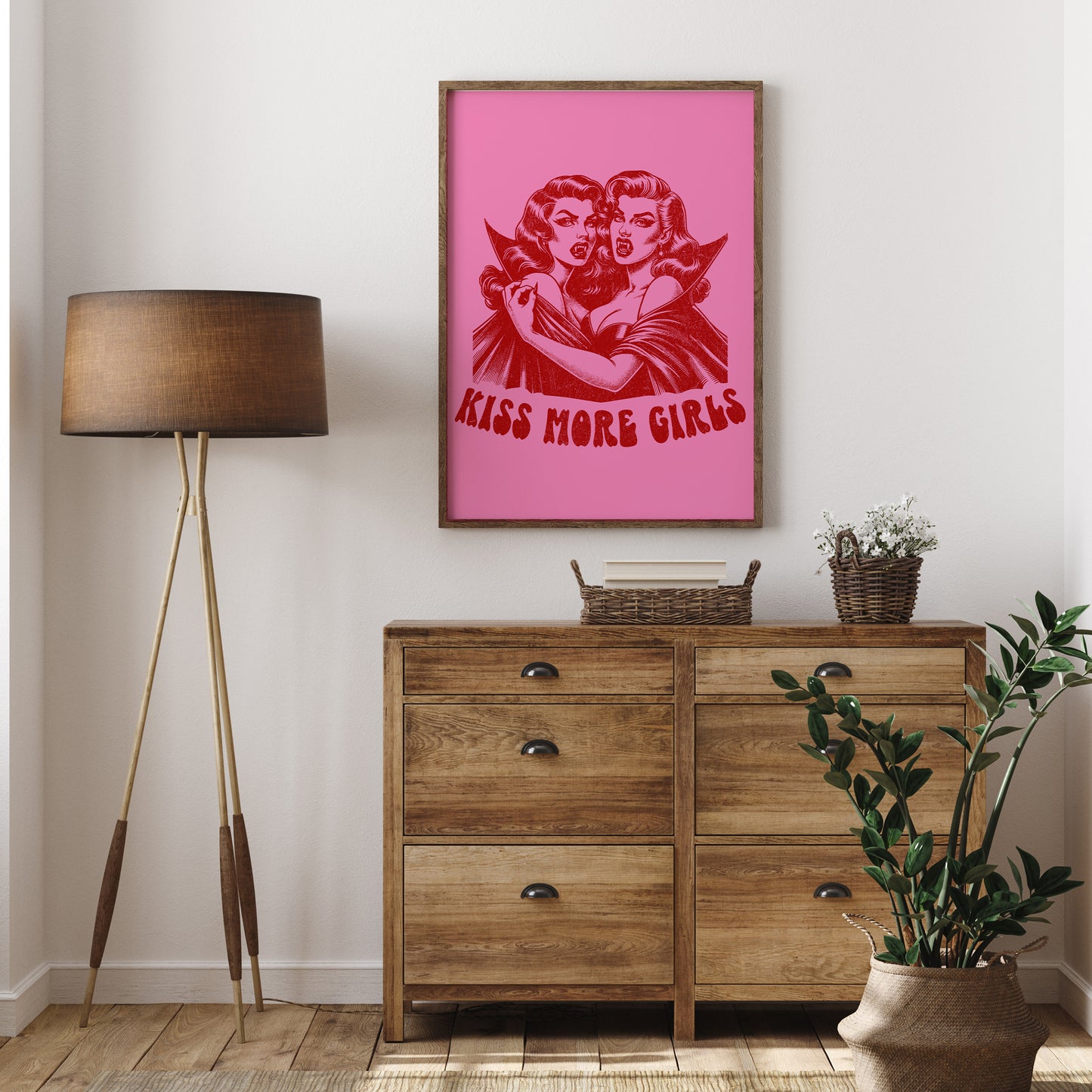 KISS MORE GIRLS PRINT