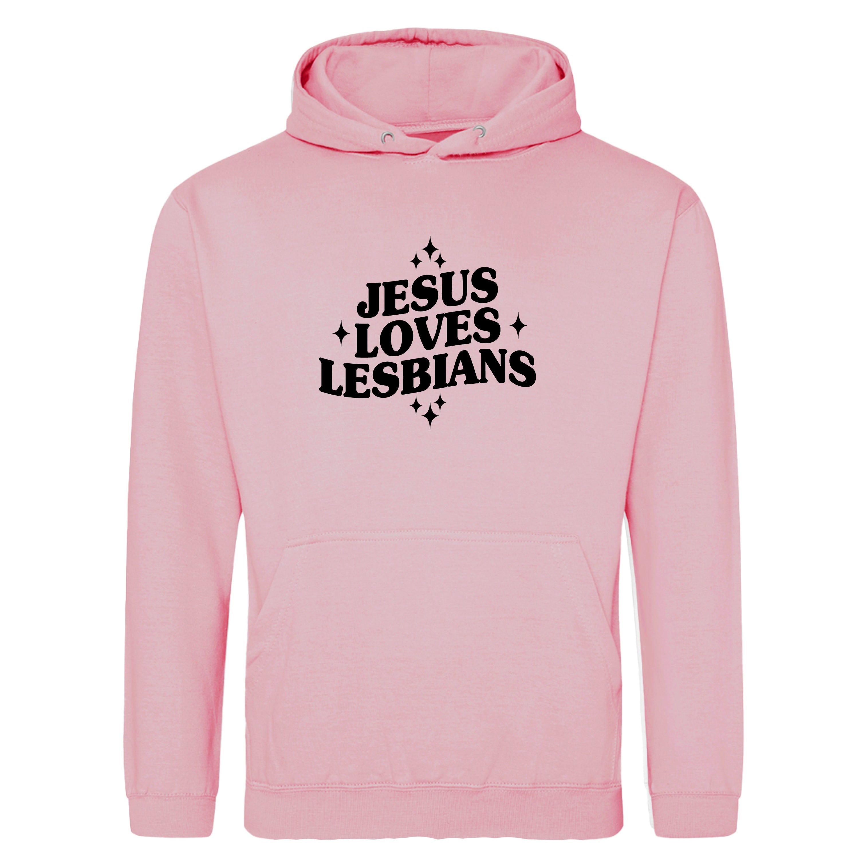 JESUS LOVES LESBIANS HOODIE