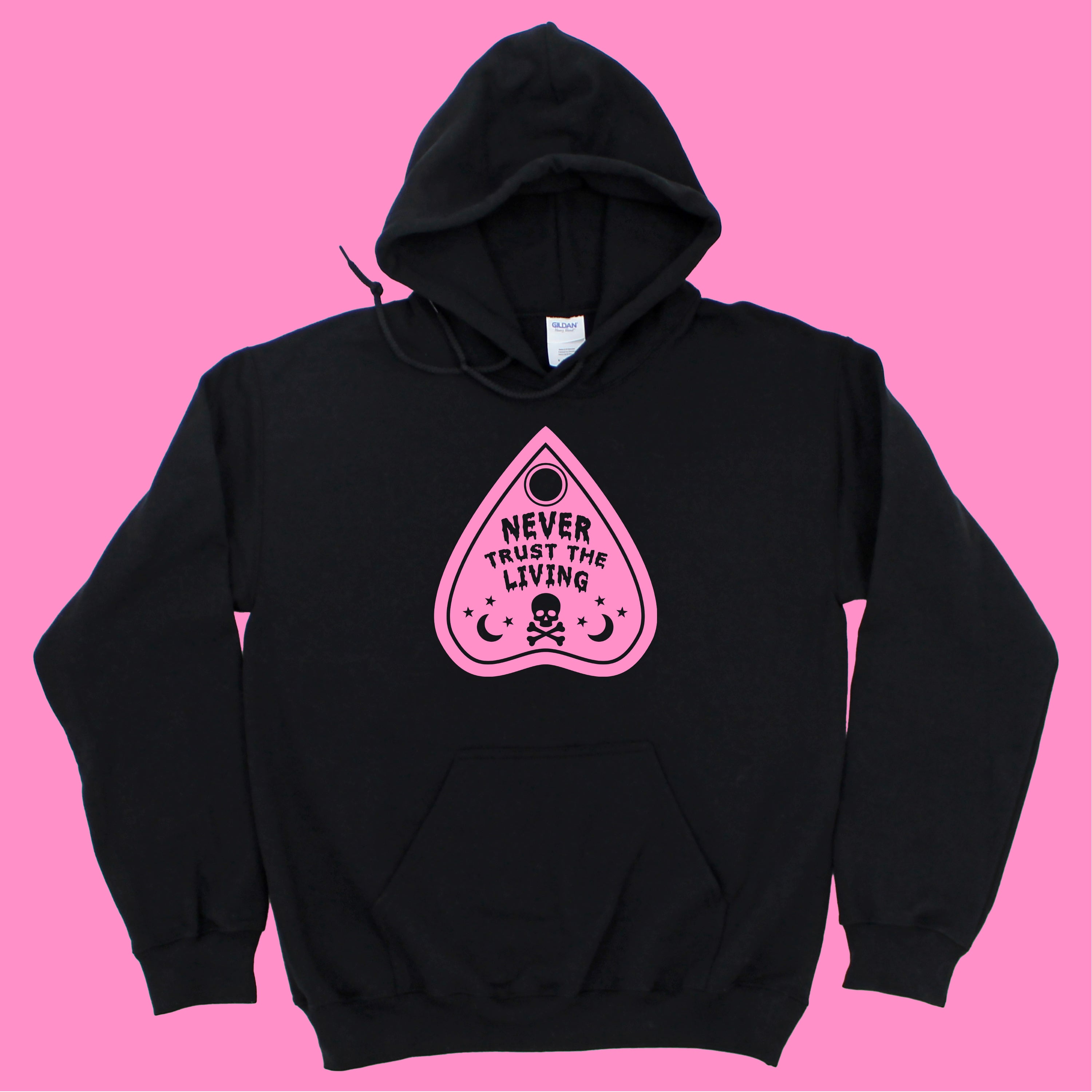 NEVER TRUST THE LIVING KIDS HOODIE