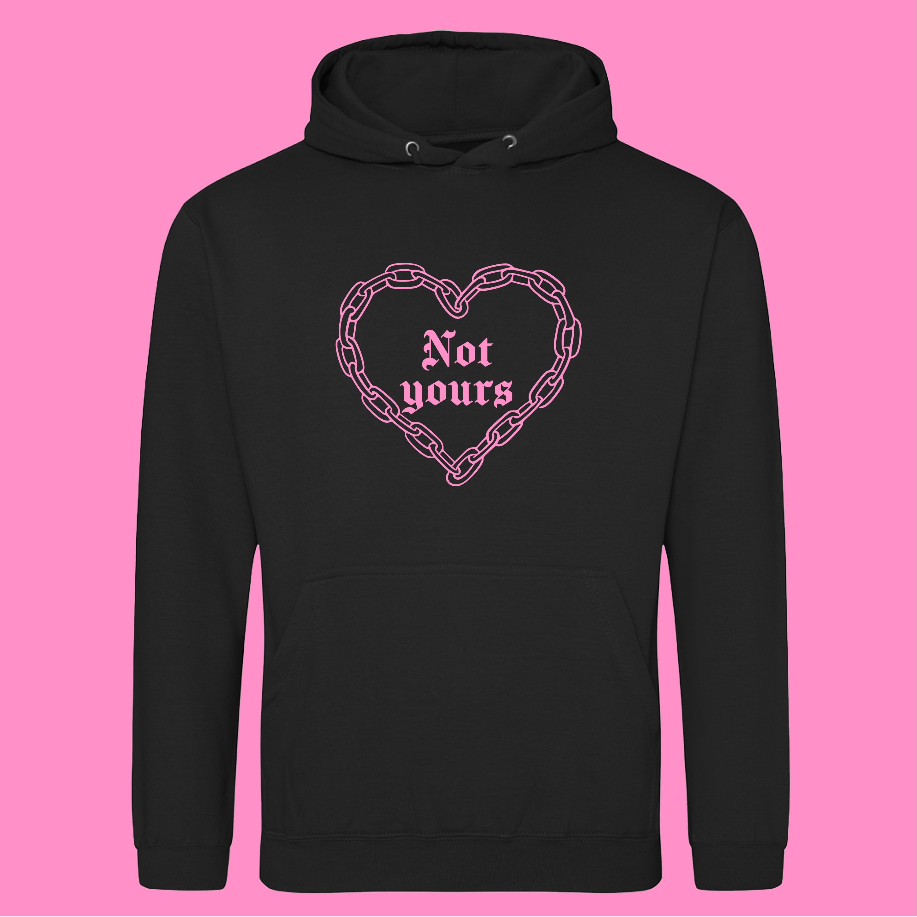 NOT YOURS CHAIN HEART HOODIE