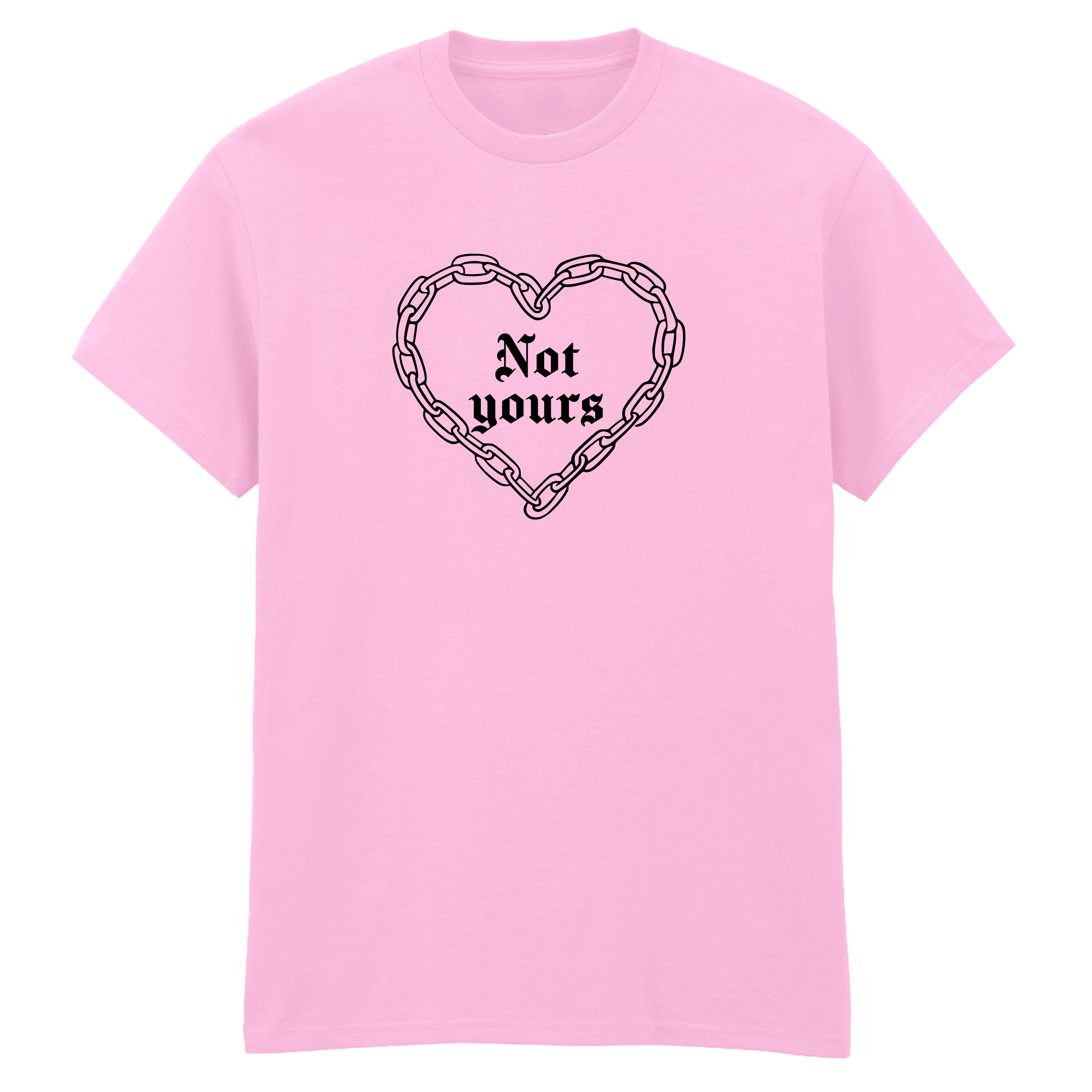 NOT YOURS CHAIN HEART T-SHIRT