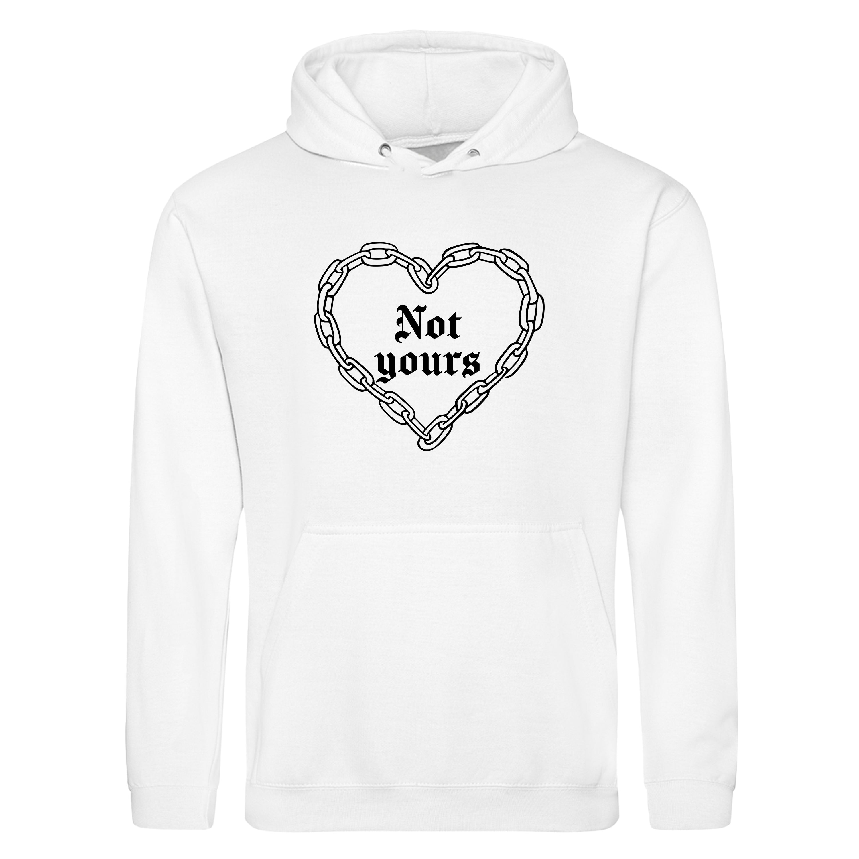 NOT YOURS CHAIN HEART HOODIE