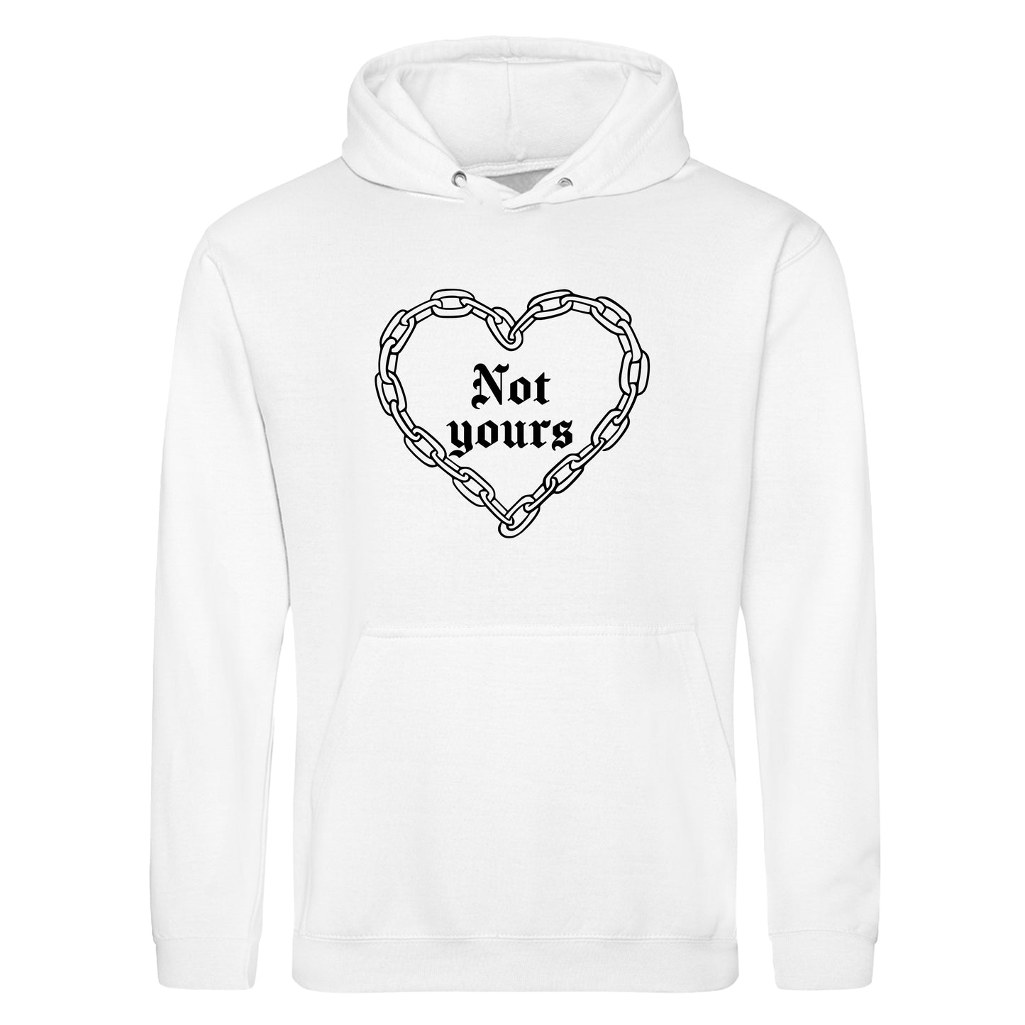 NOT YOURS CHAIN HEART HOODIE
