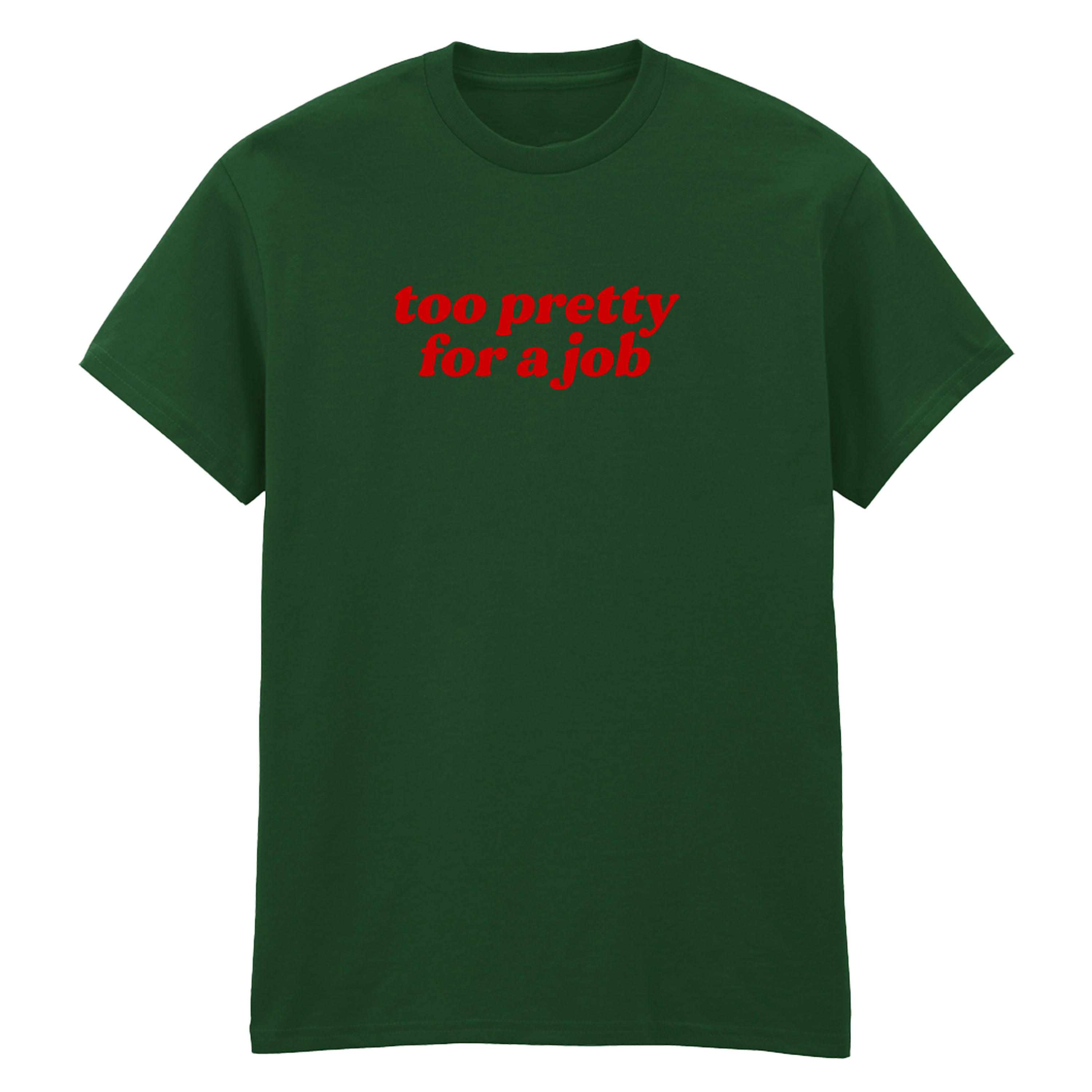TOO PRETTY FOR A JOB T-SHIRT