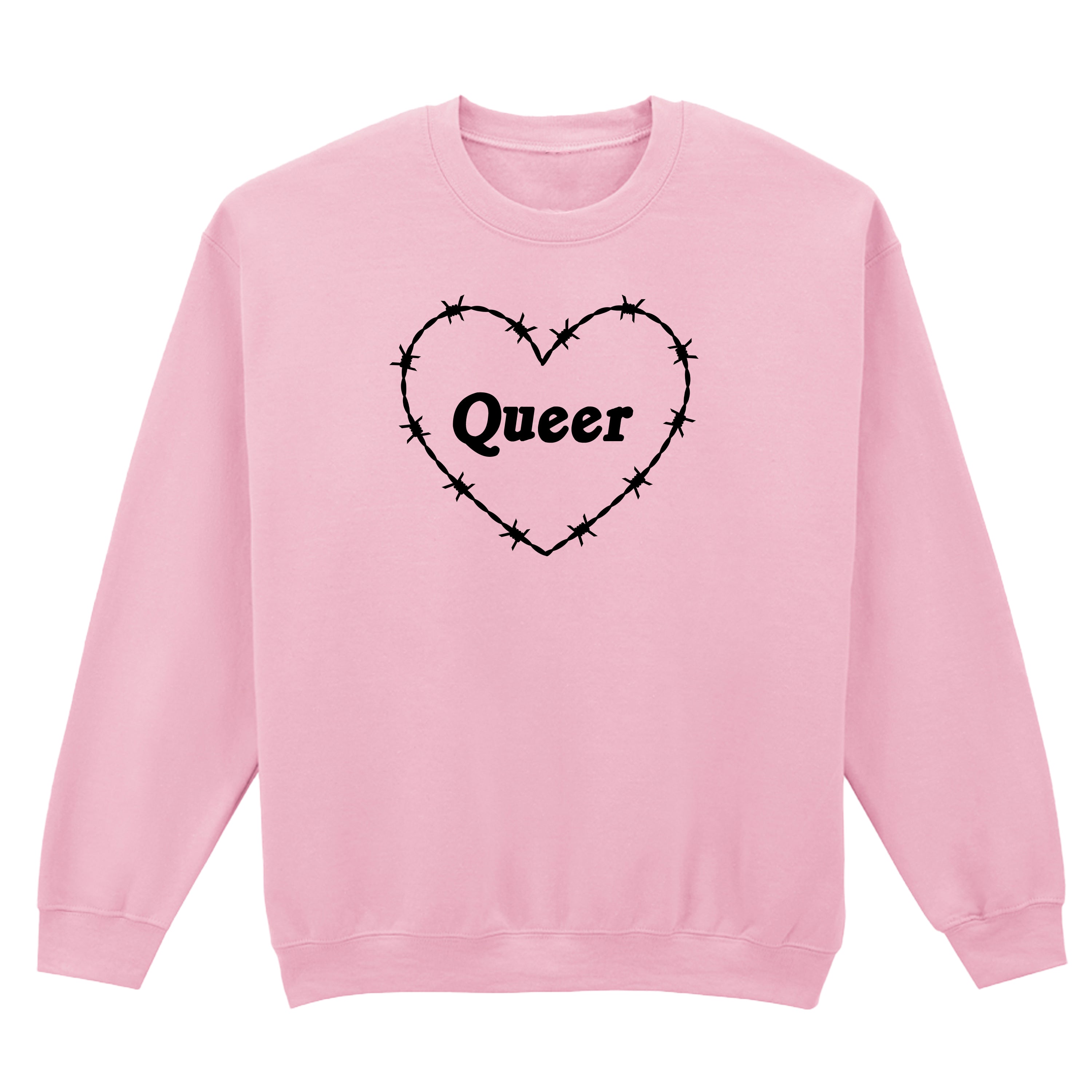 QUEER BARBED HEART SWEATSHIRT
