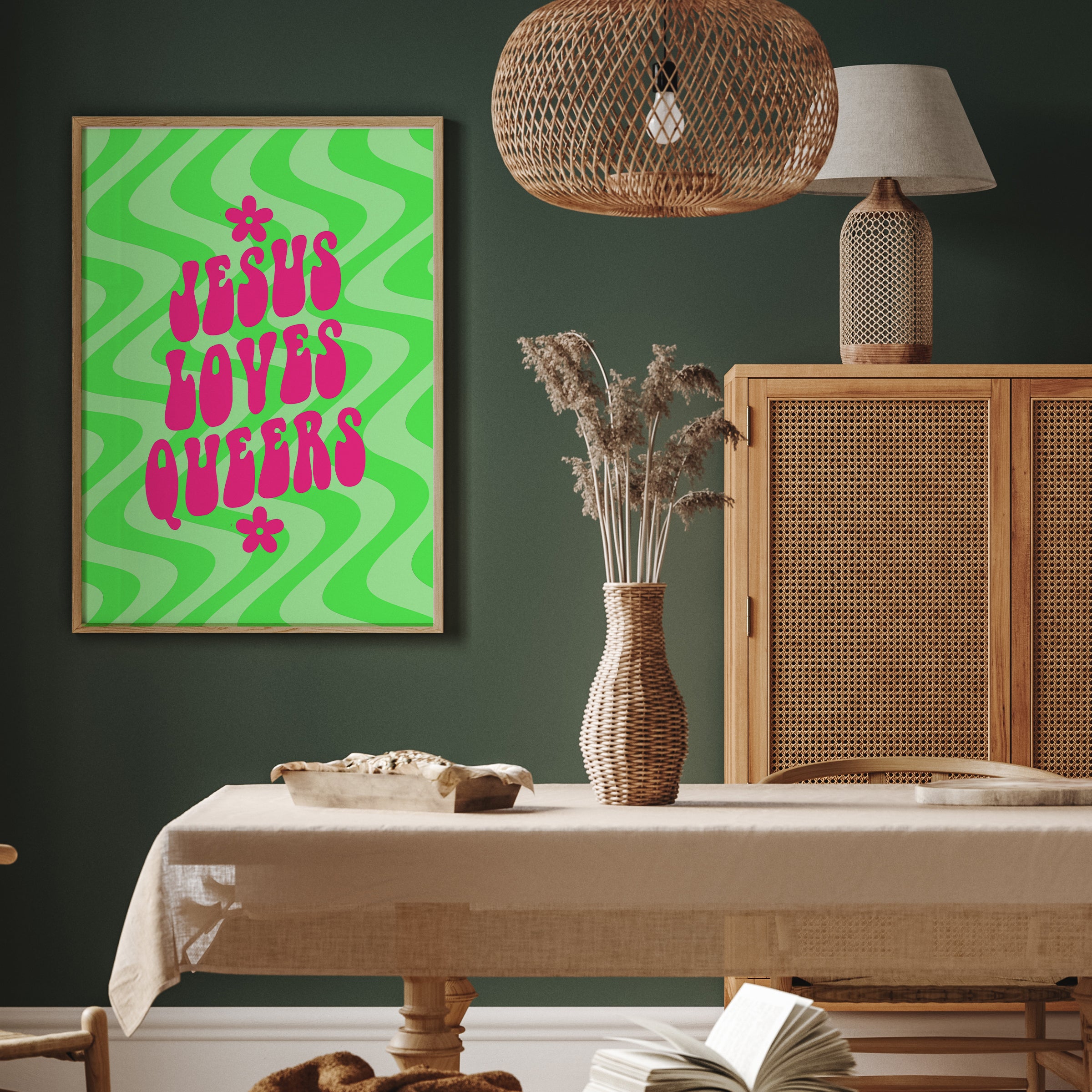 JESUS LOVES QUEERS PRINT