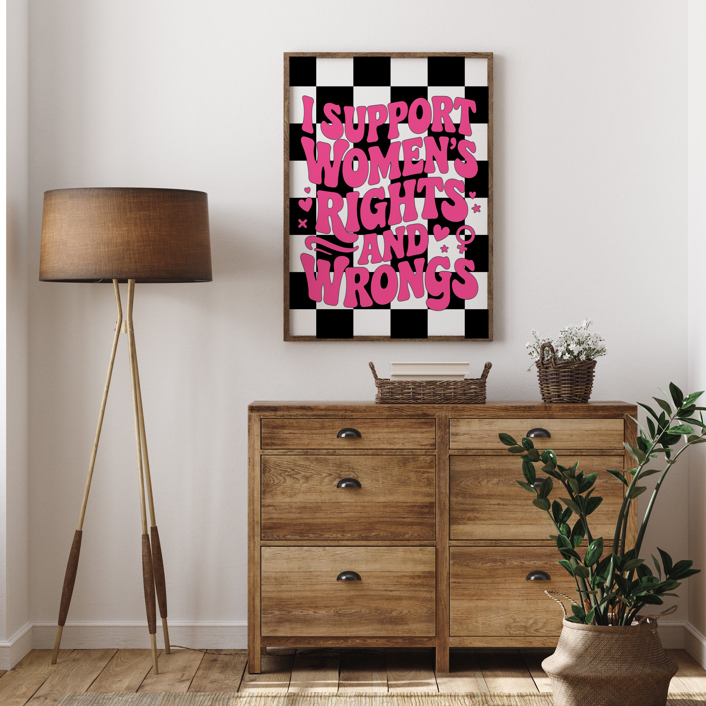 I SUPPORT WOMEN'S RIGHTS PRINT