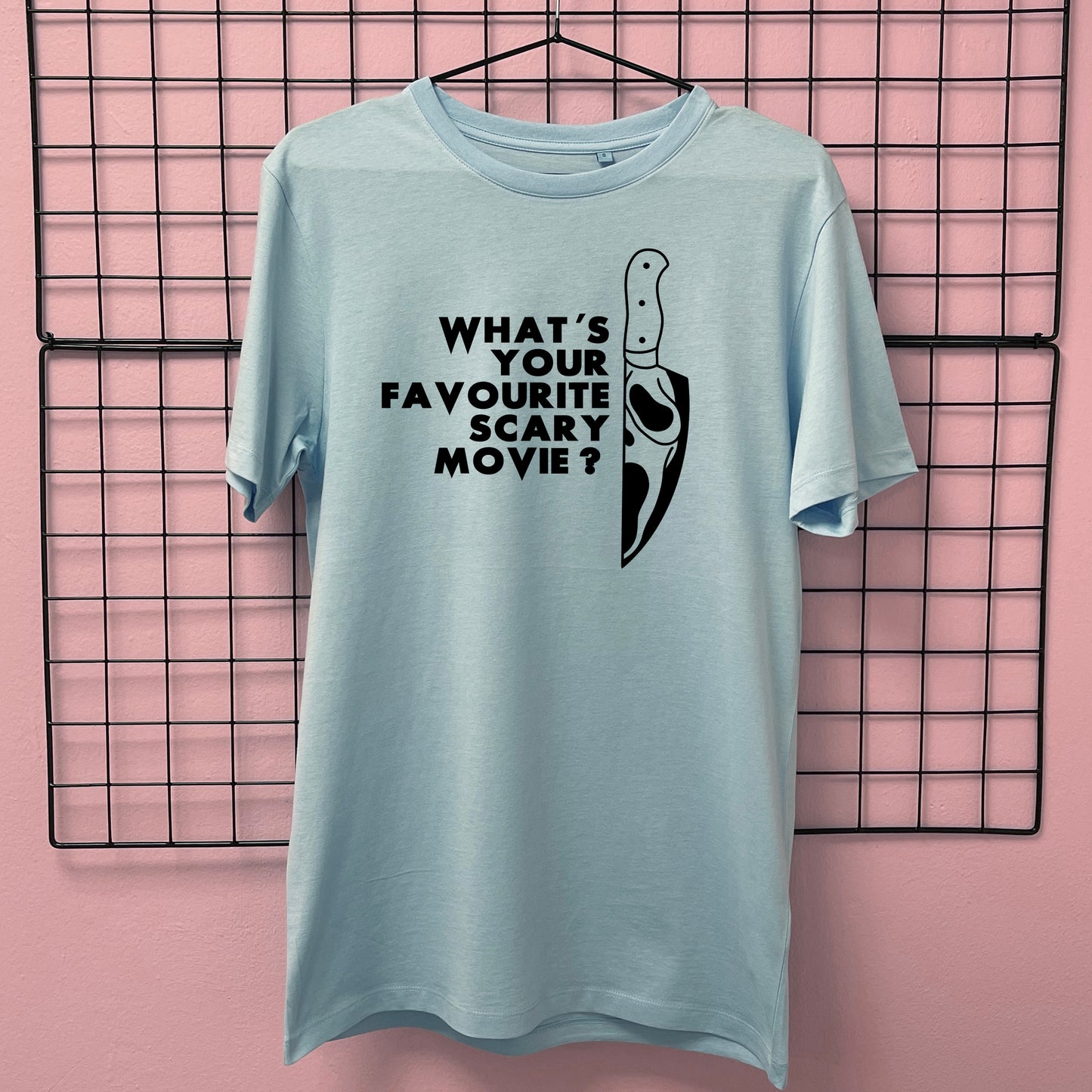 WHAT'S YOUR FAVOURITE SCARY MOVIE T-SHIRT