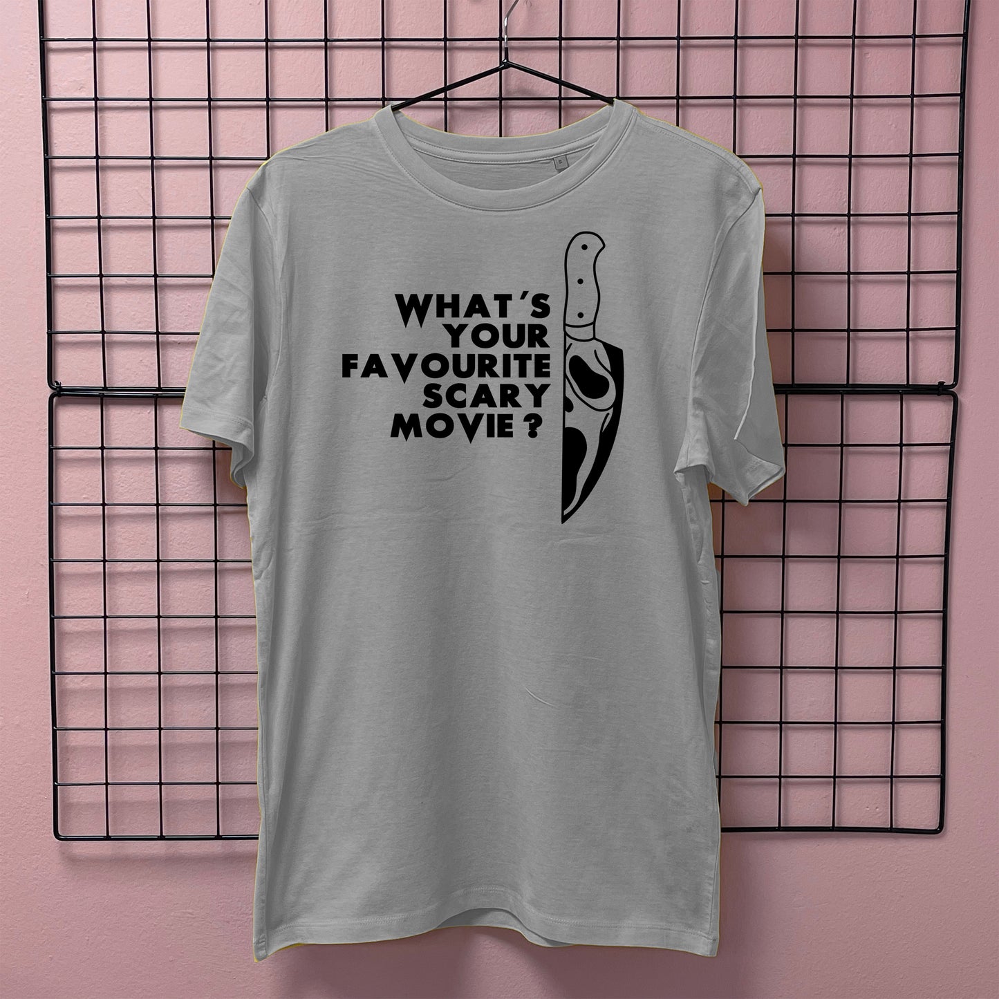 WHAT'S YOUR FAVOURITE SCARY MOVIE T-SHIRT