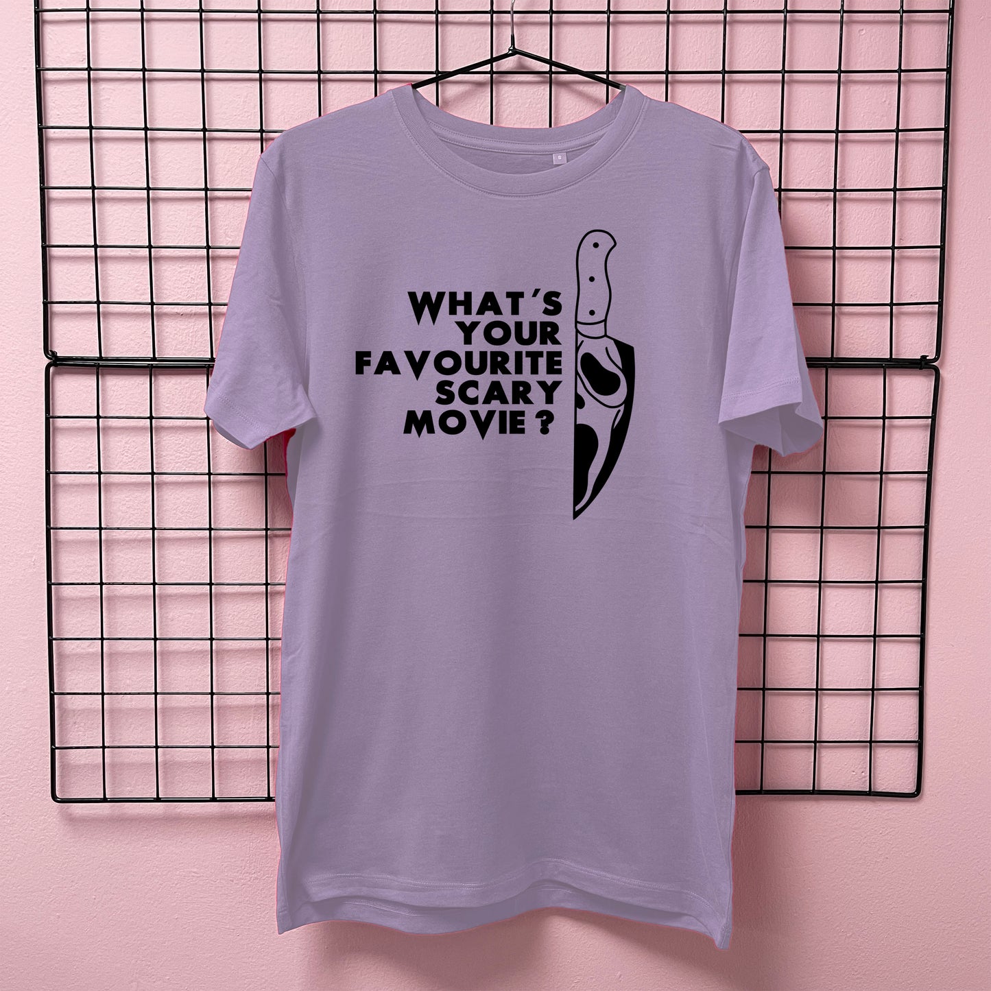 WHAT'S YOUR FAVOURITE SCARY MOVIE T-SHIRT