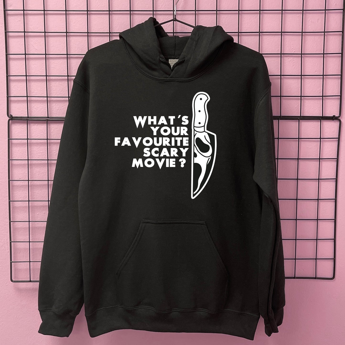 WHAT'S YOUR FAVOURITE SCARY MOVIE HOODIE