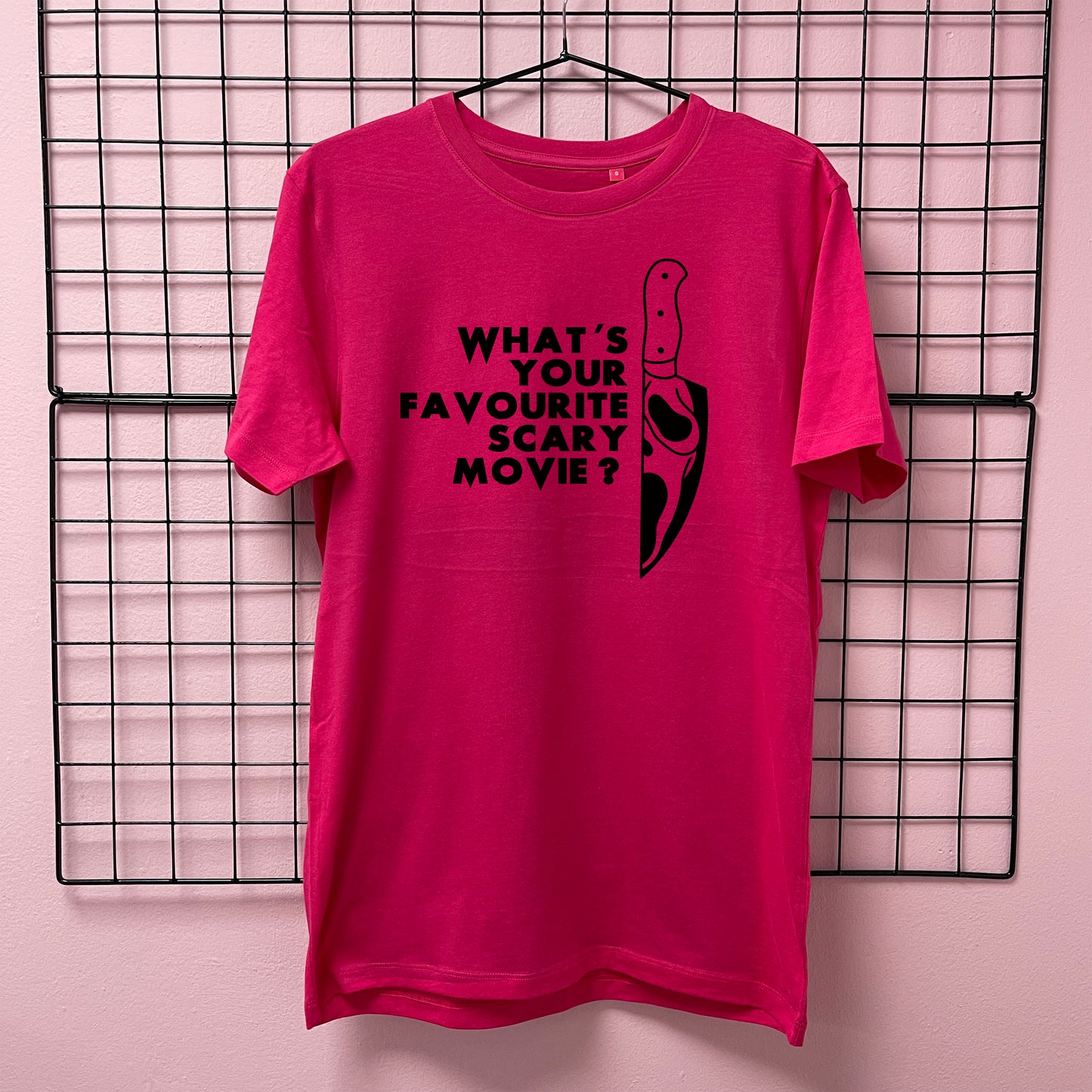 WHAT'S YOUR FAVOURITE SCARY MOVIE T-SHIRT