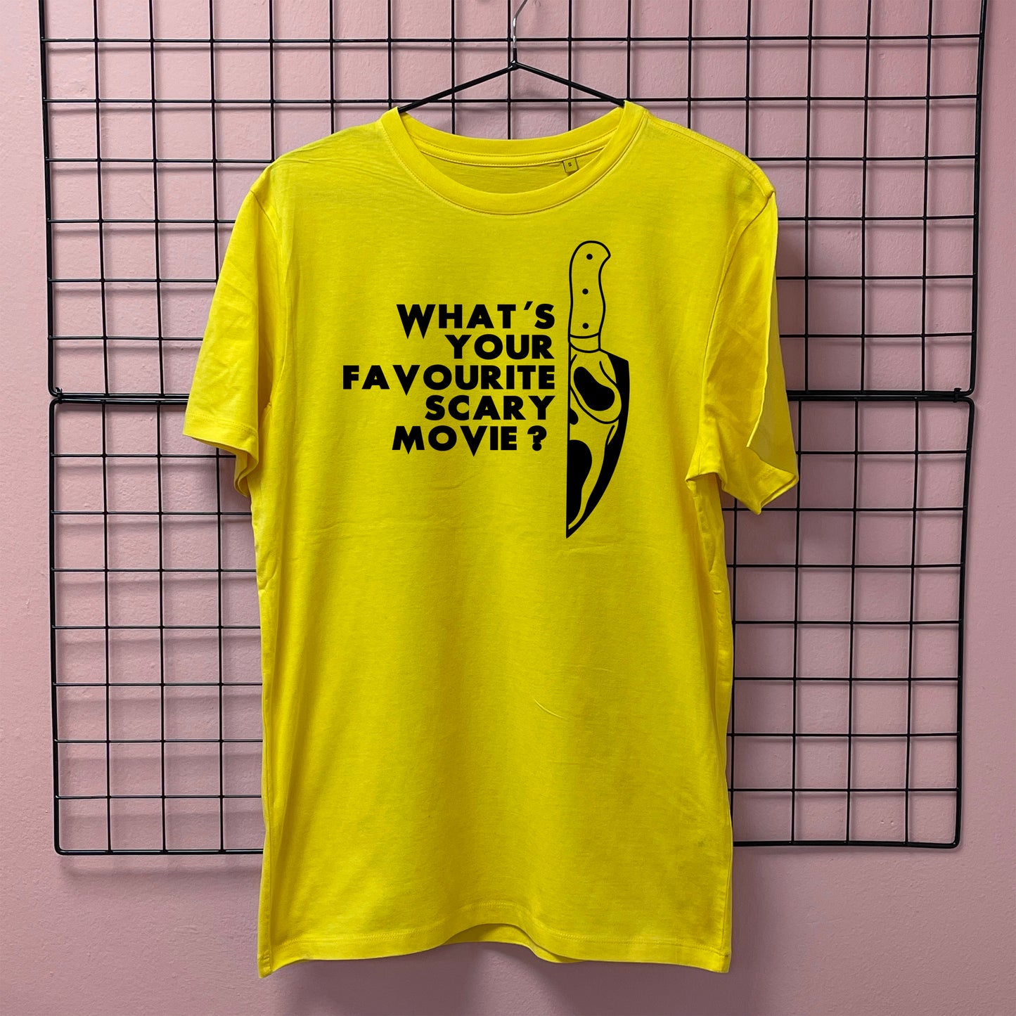 WHAT'S YOUR FAVOURITE SCARY MOVIE T-SHIRT