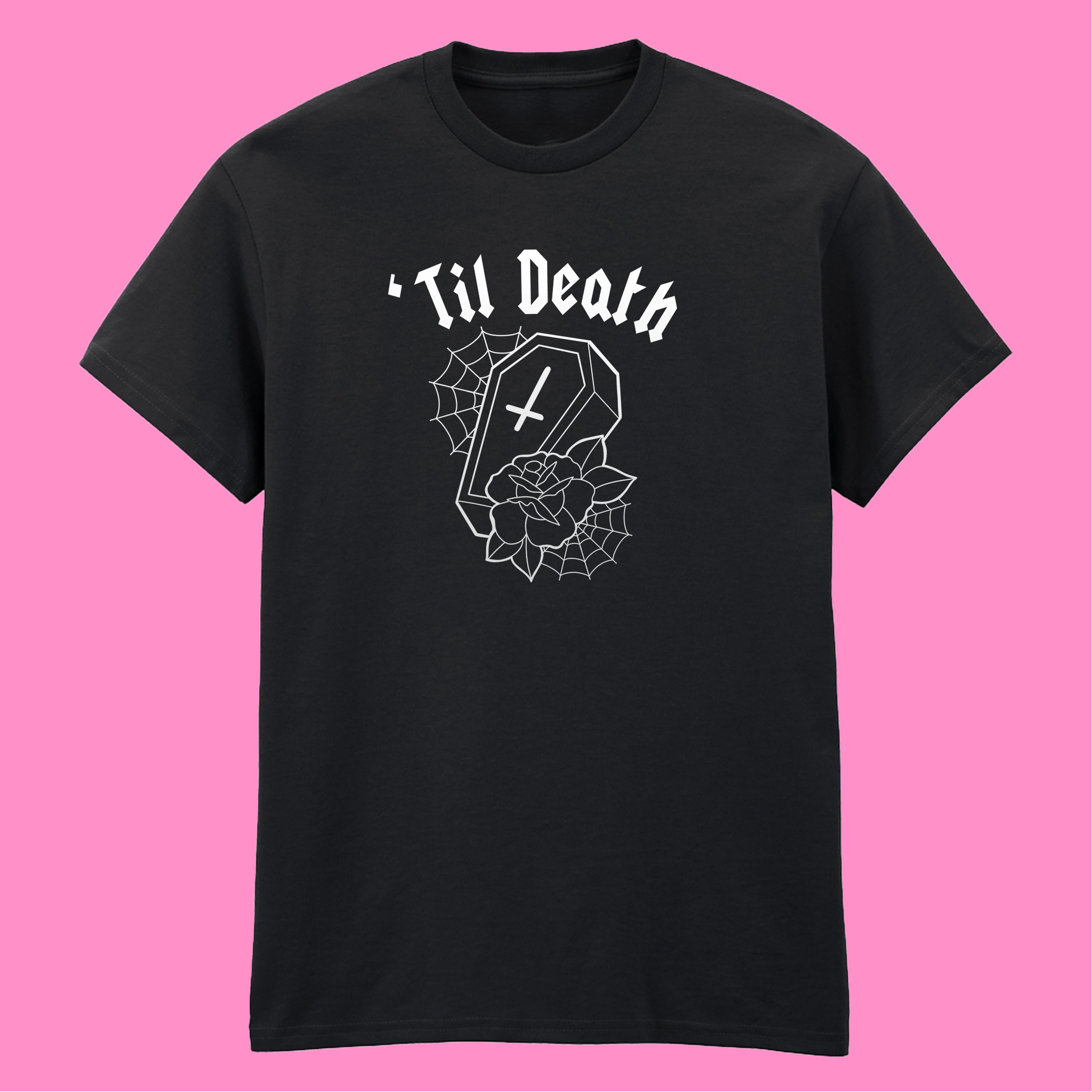 TIL DEATH COFFIN T-SHIRT