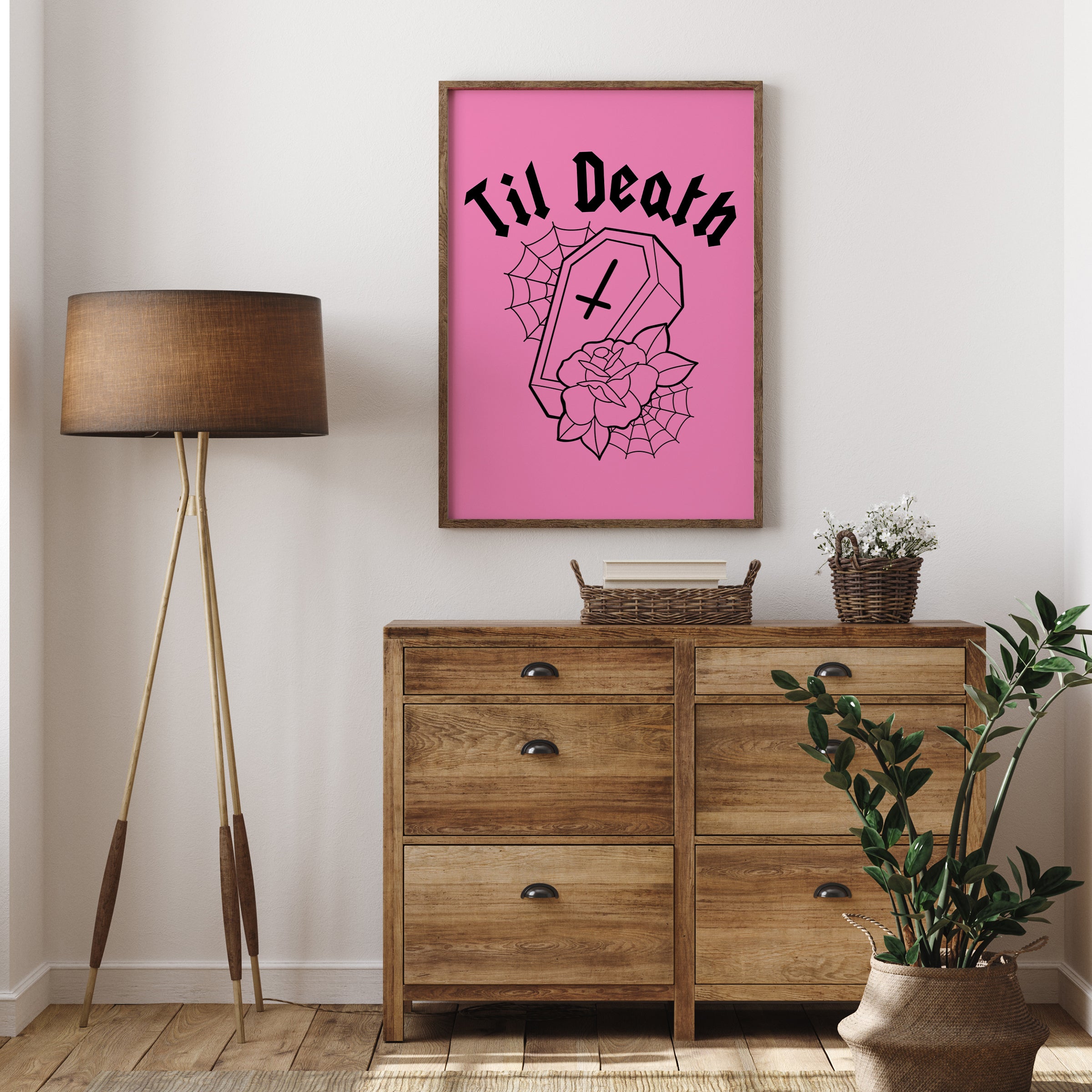 TIL DEATH COFFIN PRINT