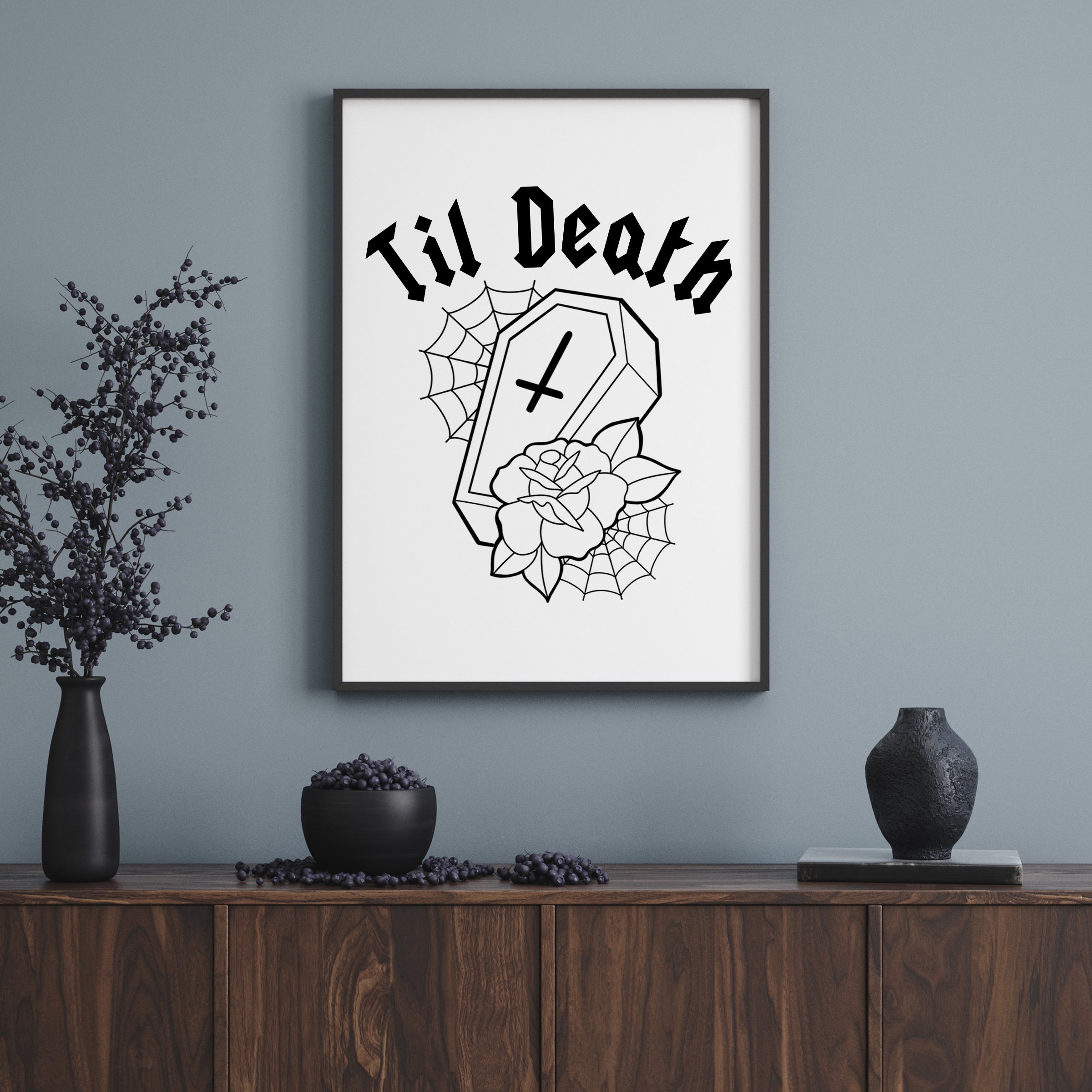 TIL DEATH COFFIN PRINT