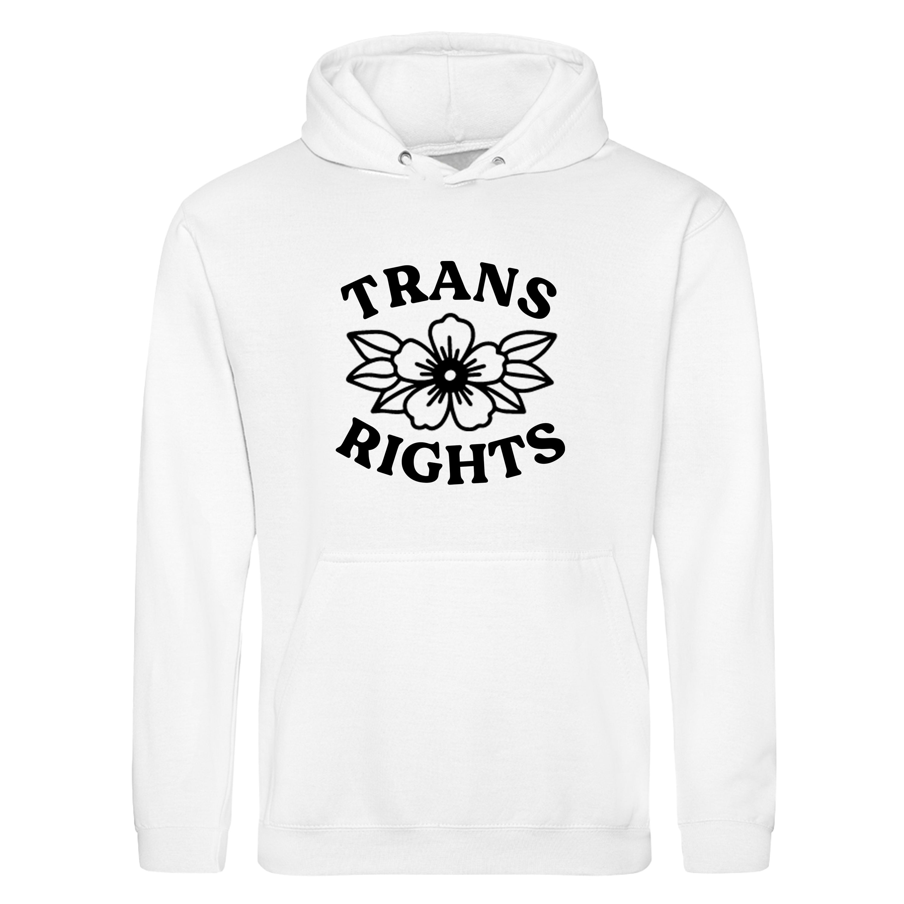 TRANS RIGHTS FLOWER HOODIE