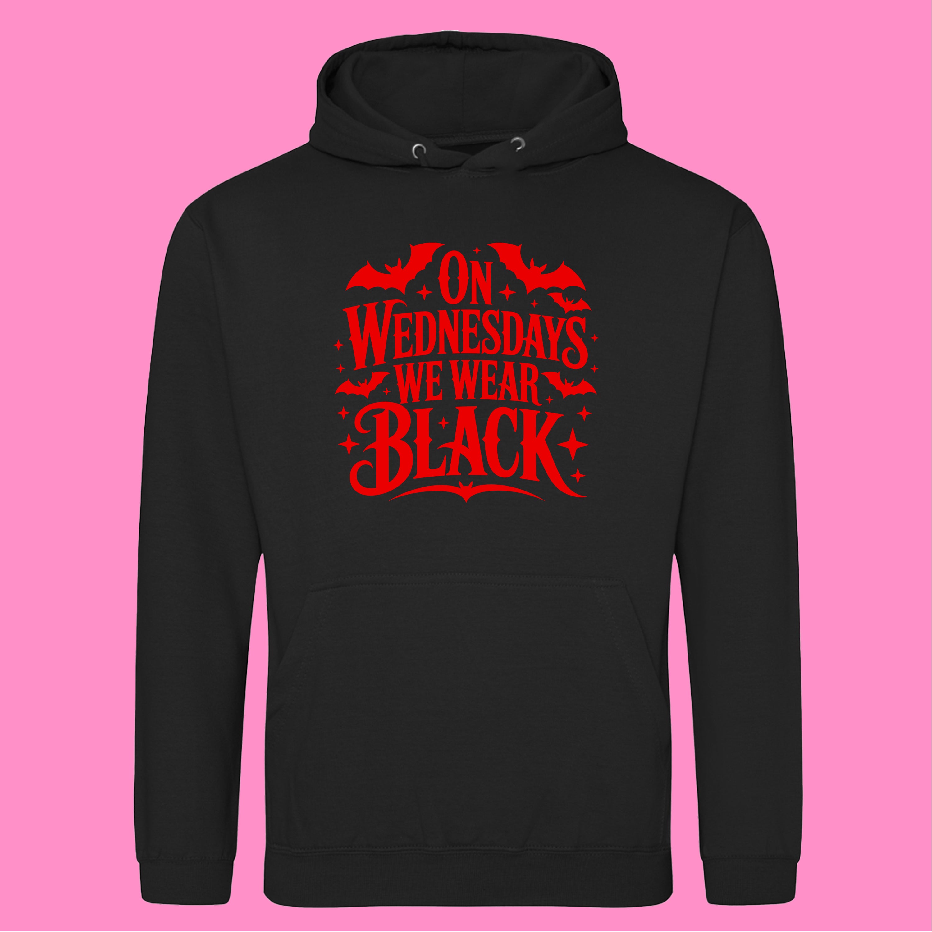 ON WEDNESDAYS WE WEAR BLACK HOODIE