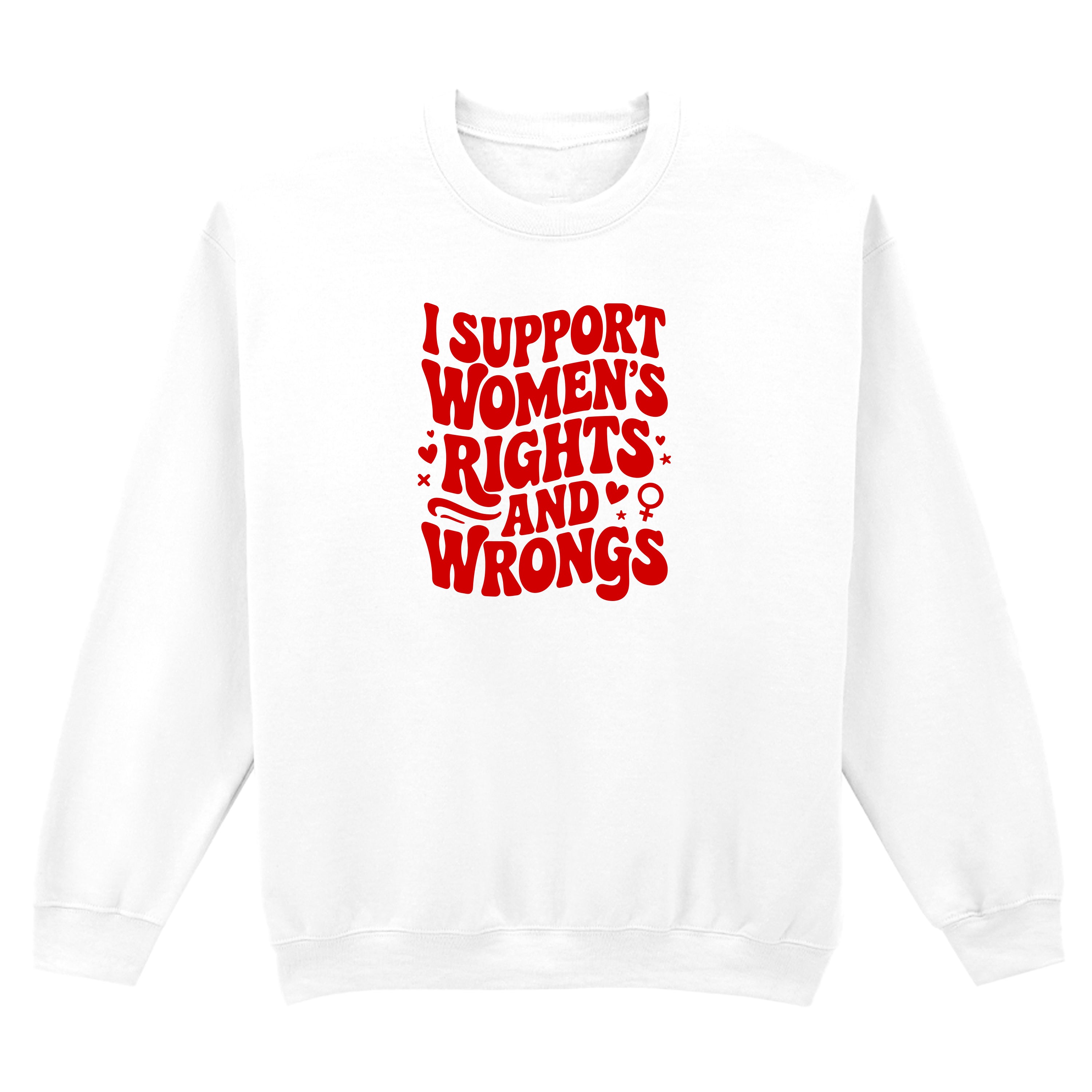 I SUPPORT WOMENS RIGHTS SWEATSHIRT