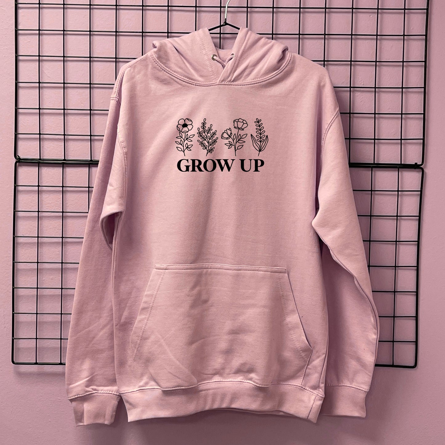 GROW UP FLOWERS HOODIE
